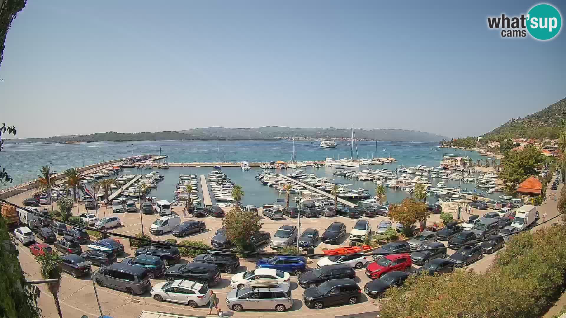Web kamera Orebić Riva – Trajekt za Korčulu uživo