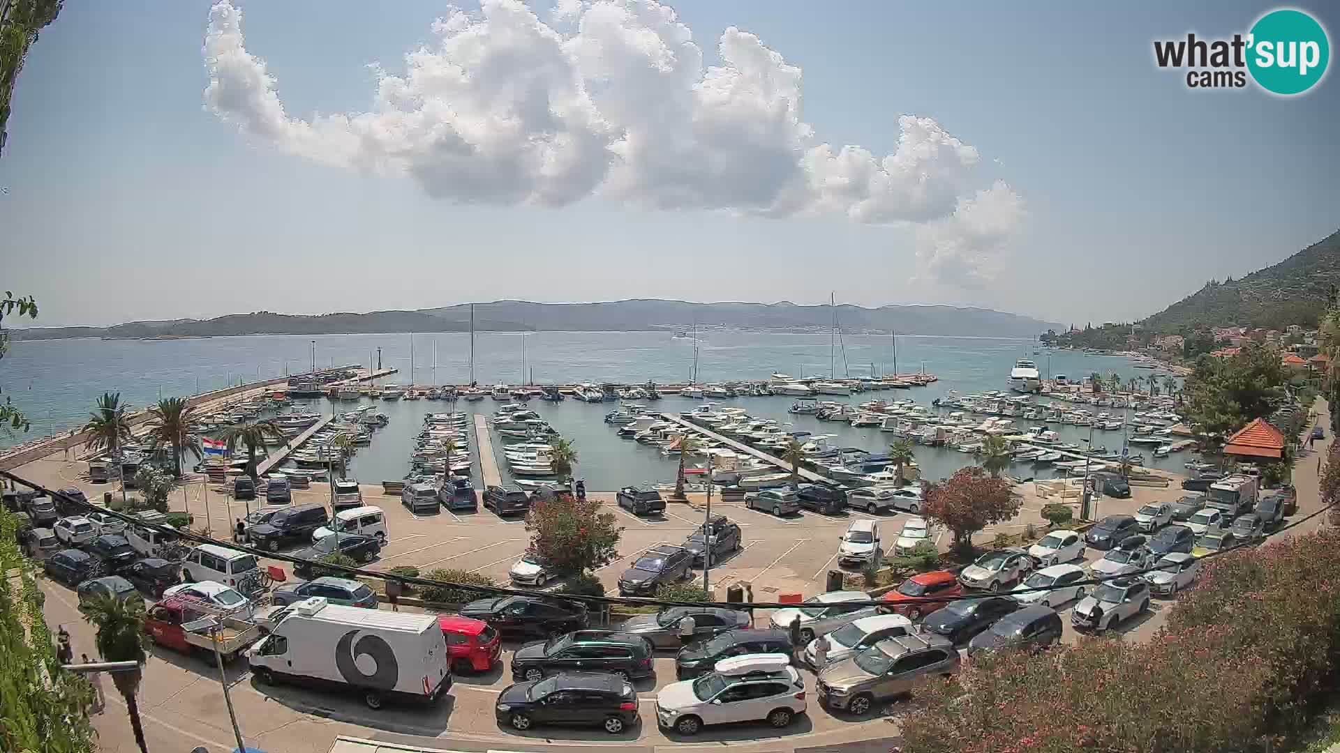 Webcam Orebić Uferpromenade – Fähre nach Korčula Live