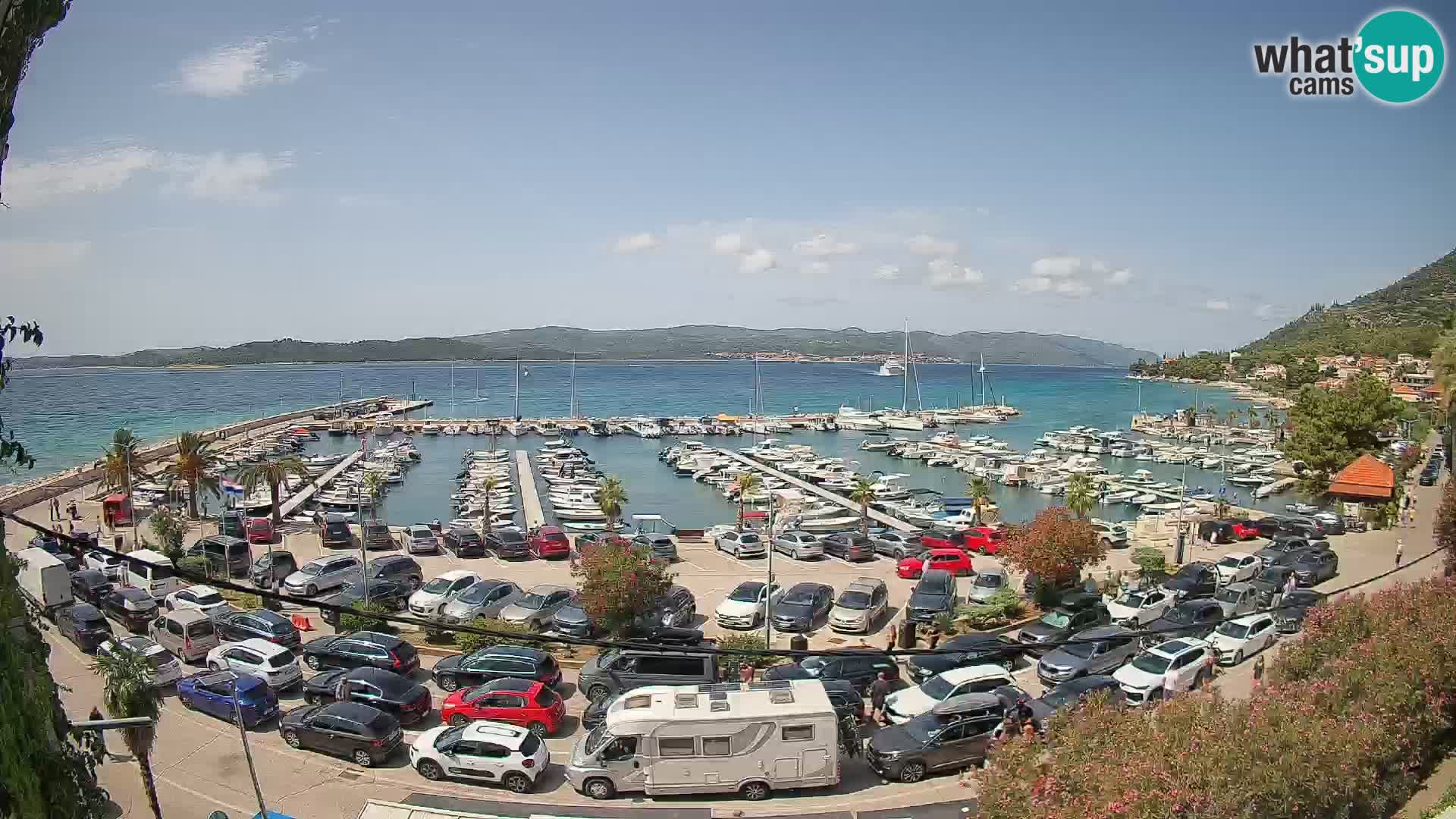 Webcam Orebić Uferpromenade – Fähre nach Korčula Live