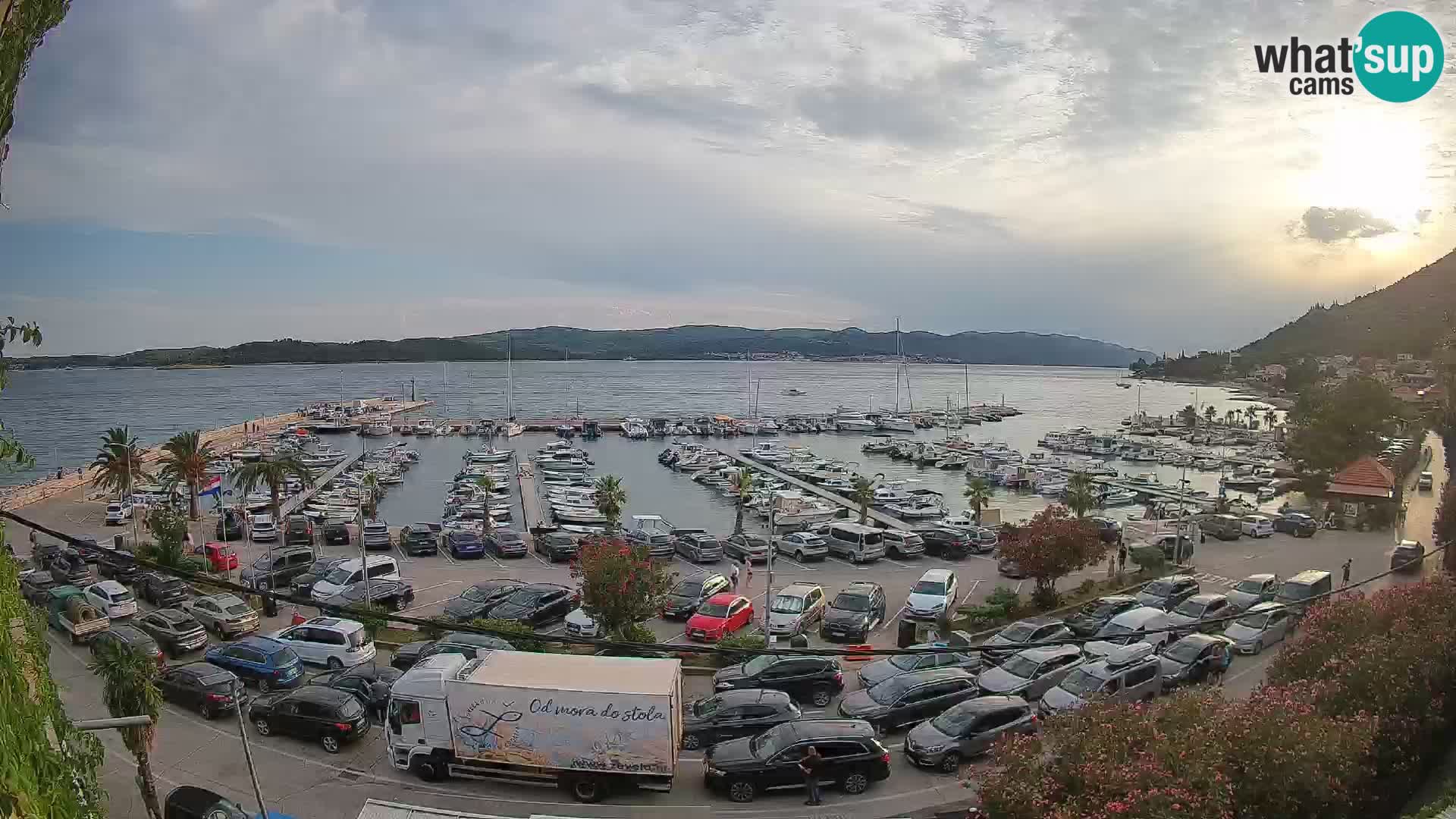 Webcam Orebić Uferpromenade – Fähre nach Korčula Live