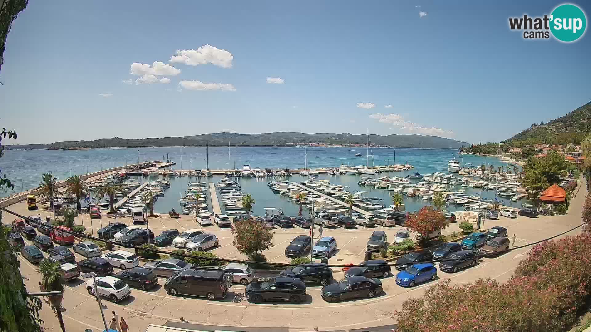 Web kamera Orebić Riva – Trajekt za Korčulu uživo
