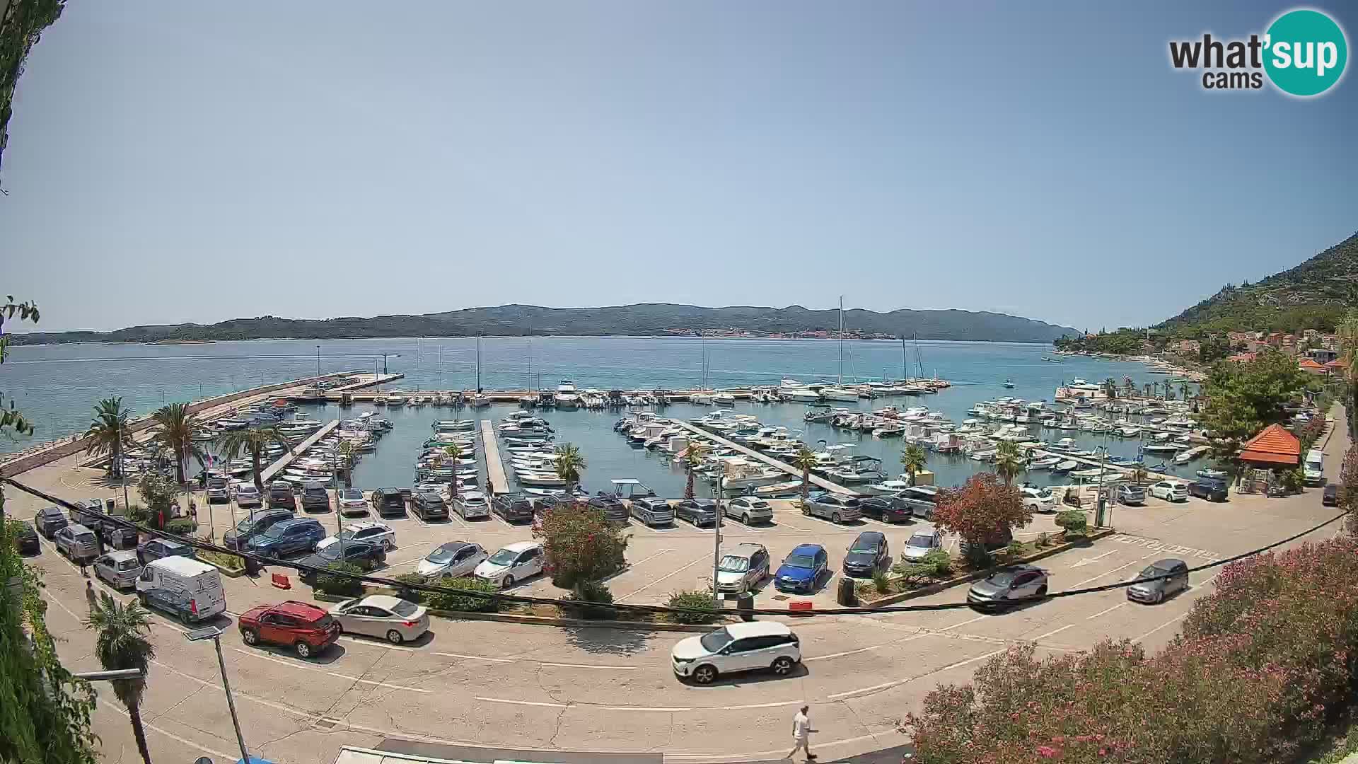 Webcam Orebić Uferpromenade – Fähre nach Korčula Live