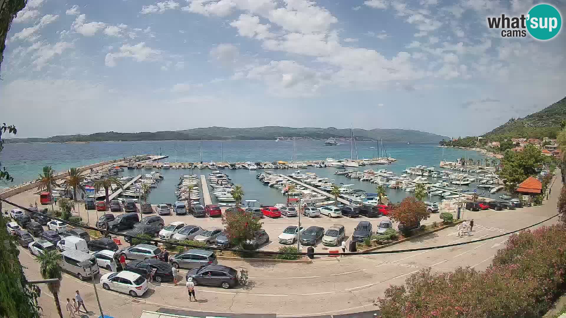 Webcam Orebić Riva – Ferry to Korčula Live