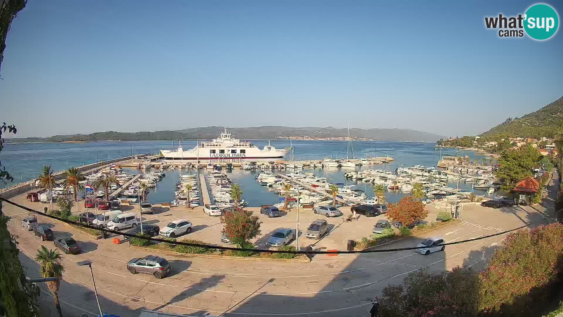 Webcam Orebić Riva – Ferry vers Korčula en direct