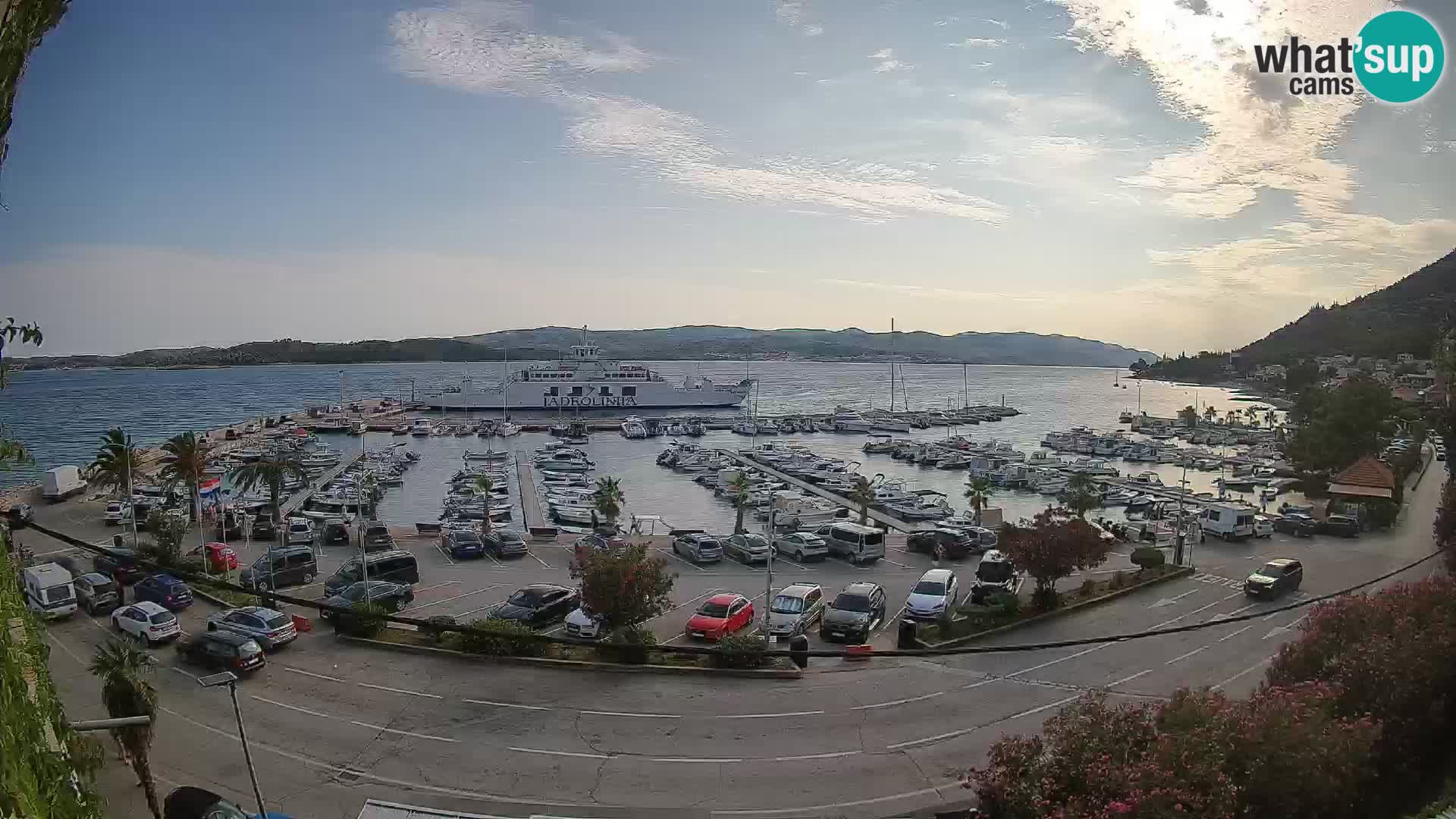 Webcam Orebić Uferpromenade – Fähre nach Korčula Live