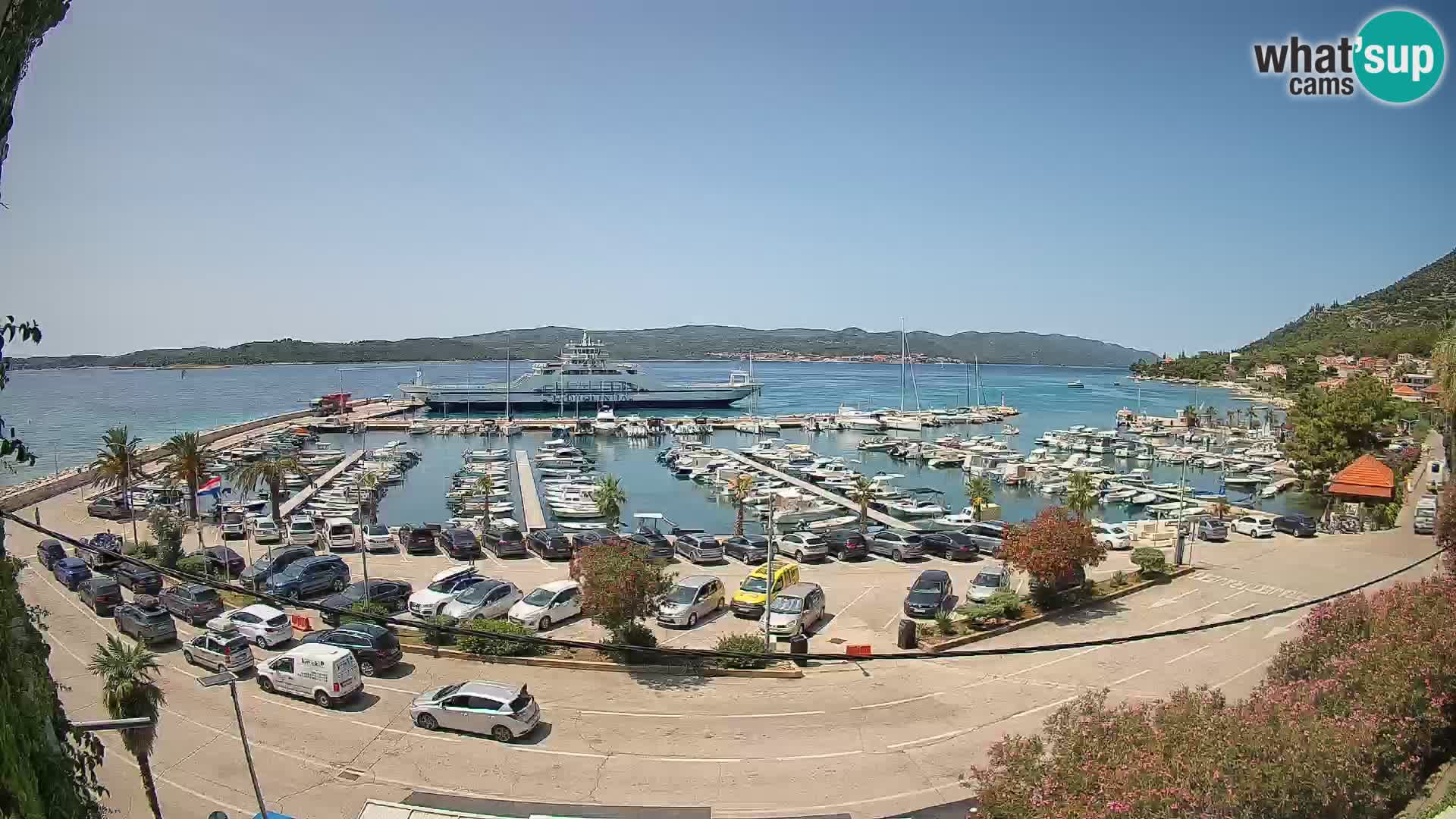 Webcam Orebić Uferpromenade – Fähre nach Korčula Live