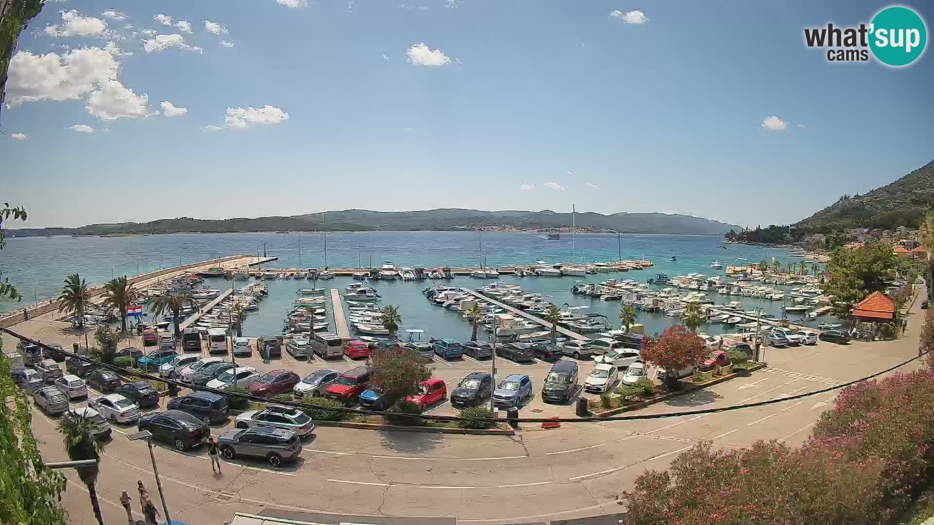 Webcam Orebić Riva – Ferry to Korčula Live