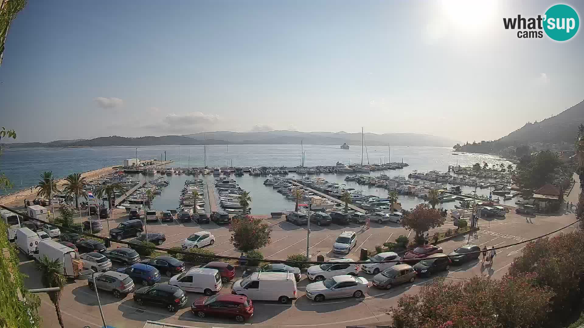 Webcam Orebić Uferpromenade – Fähre nach Korčula Live