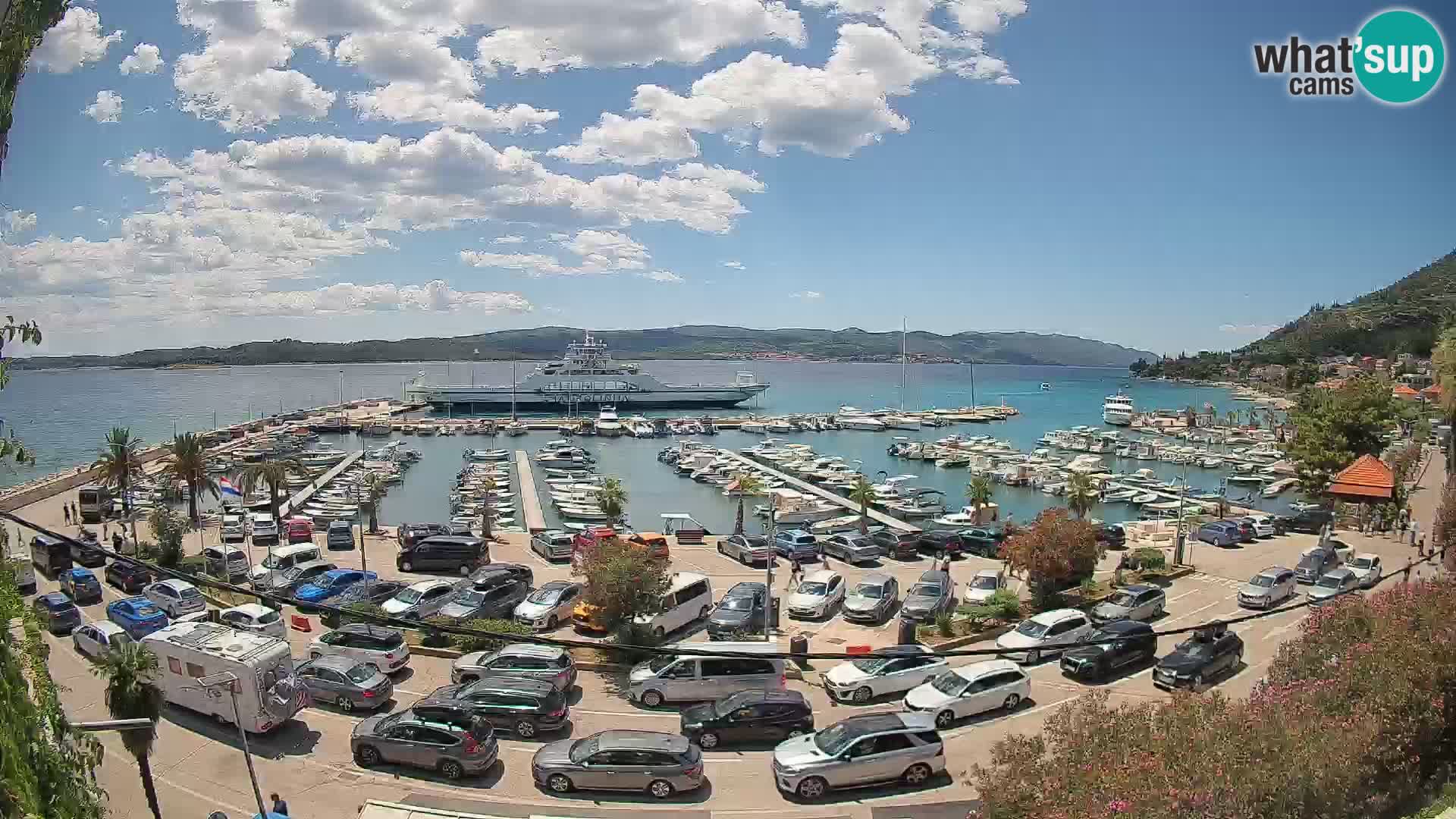 Webcam Orebić Uferpromenade – Fähre nach Korčula Live