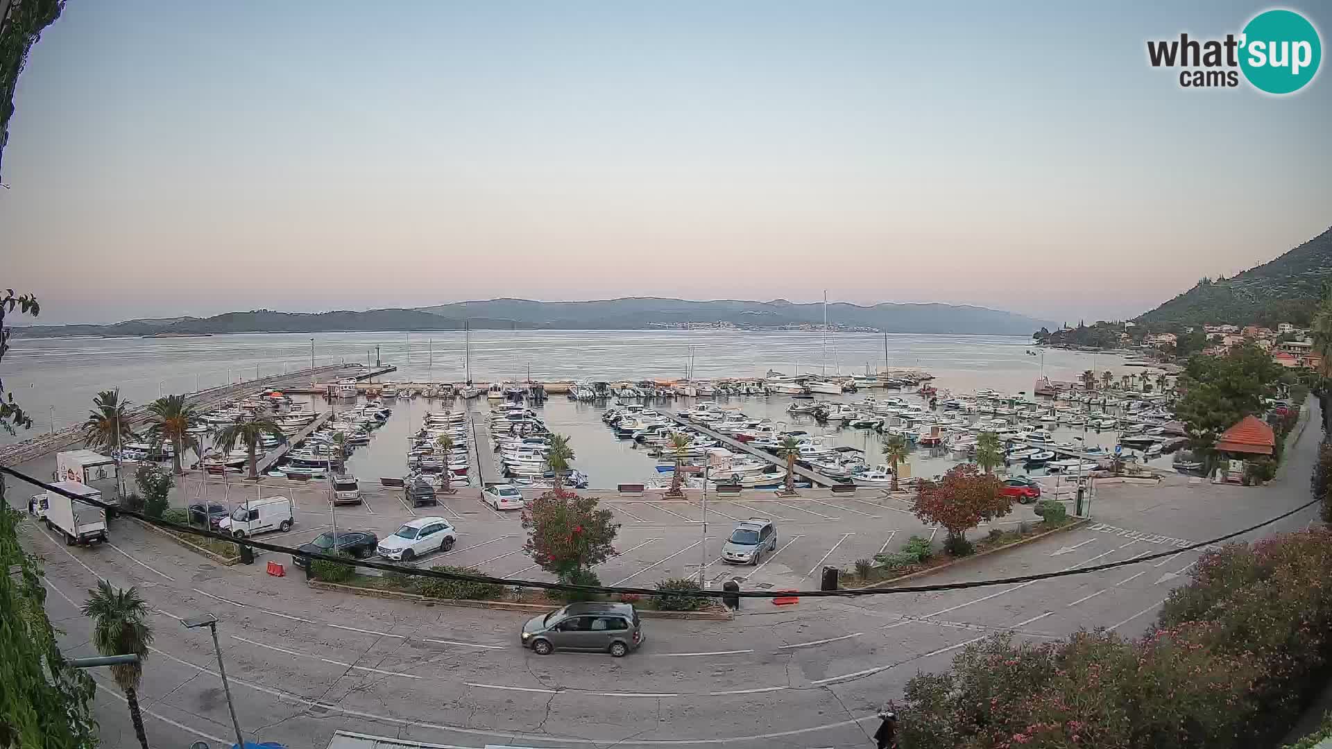 Spletna kamera Orebić Riva – Trajekt za Korčulo v živo