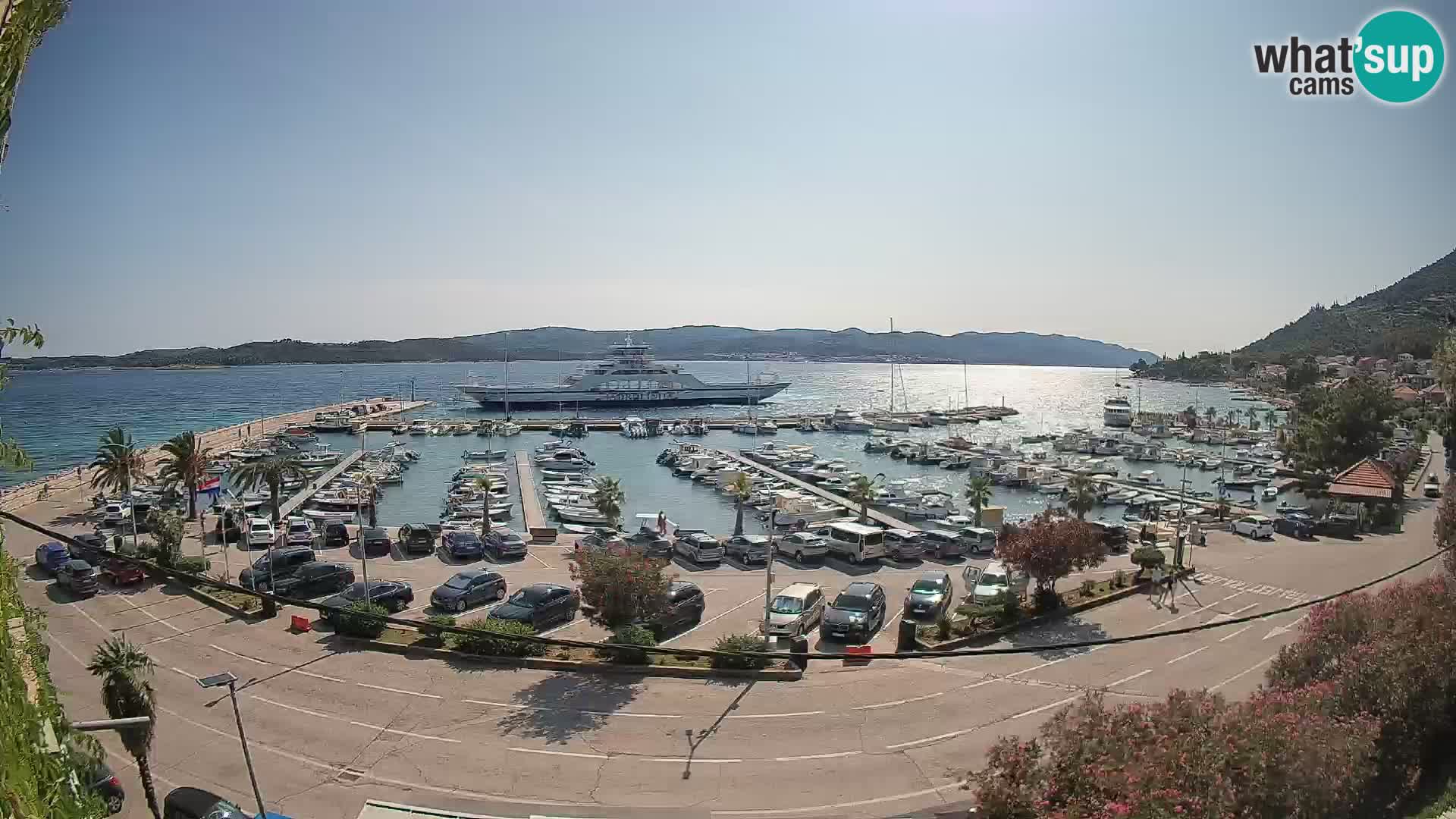 Web kamera Orebić Riva – Trajekt za Korčulu uživo