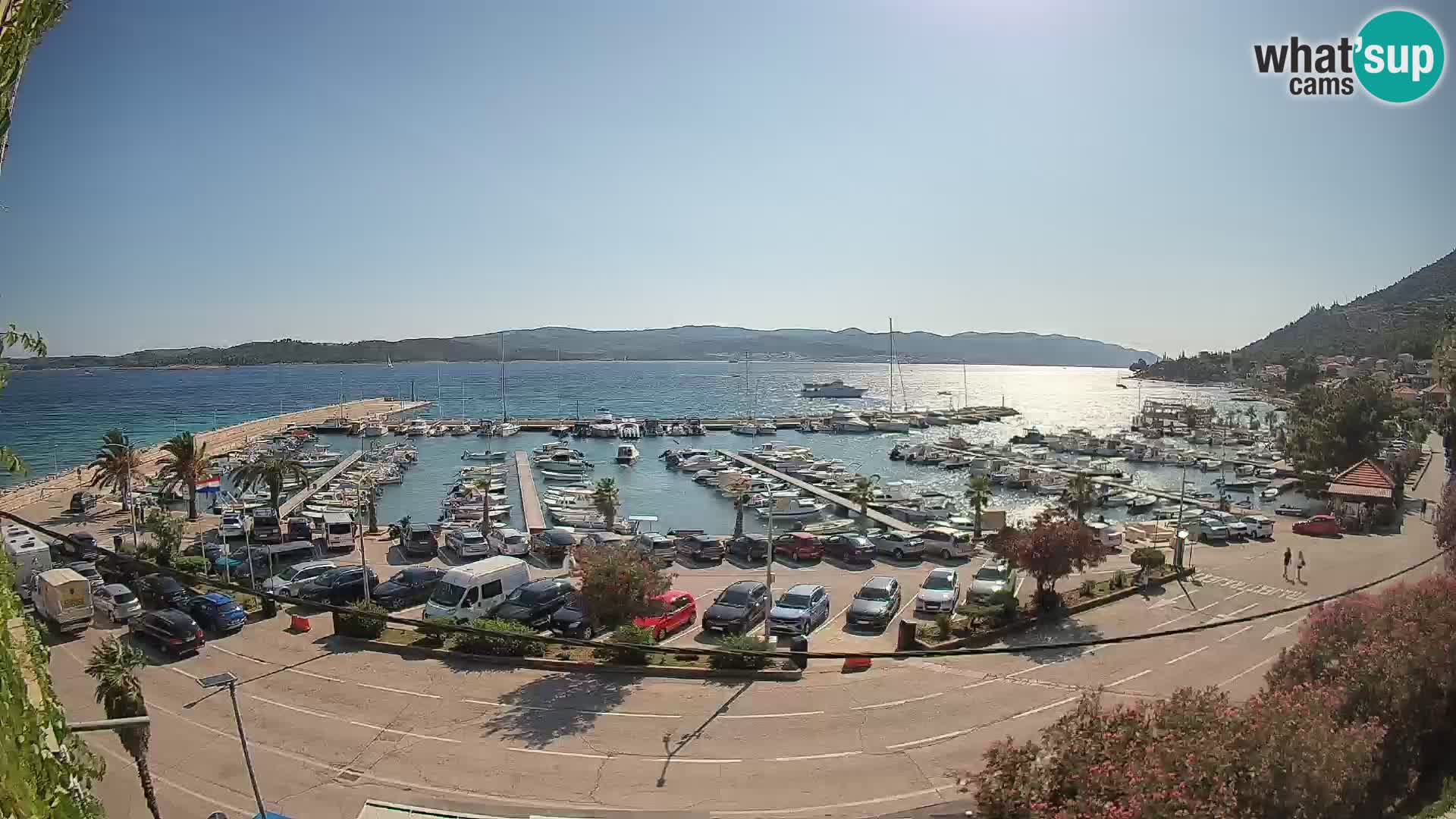 Webcam Orebić Riva – Ferry to Korčula Live