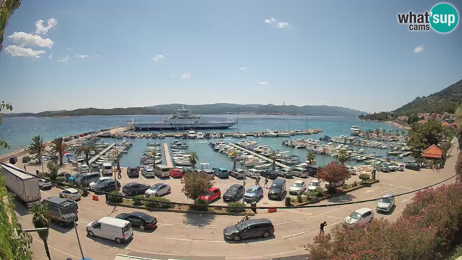 Webcam Orebić Riva – Ferry vers Korčula en direct