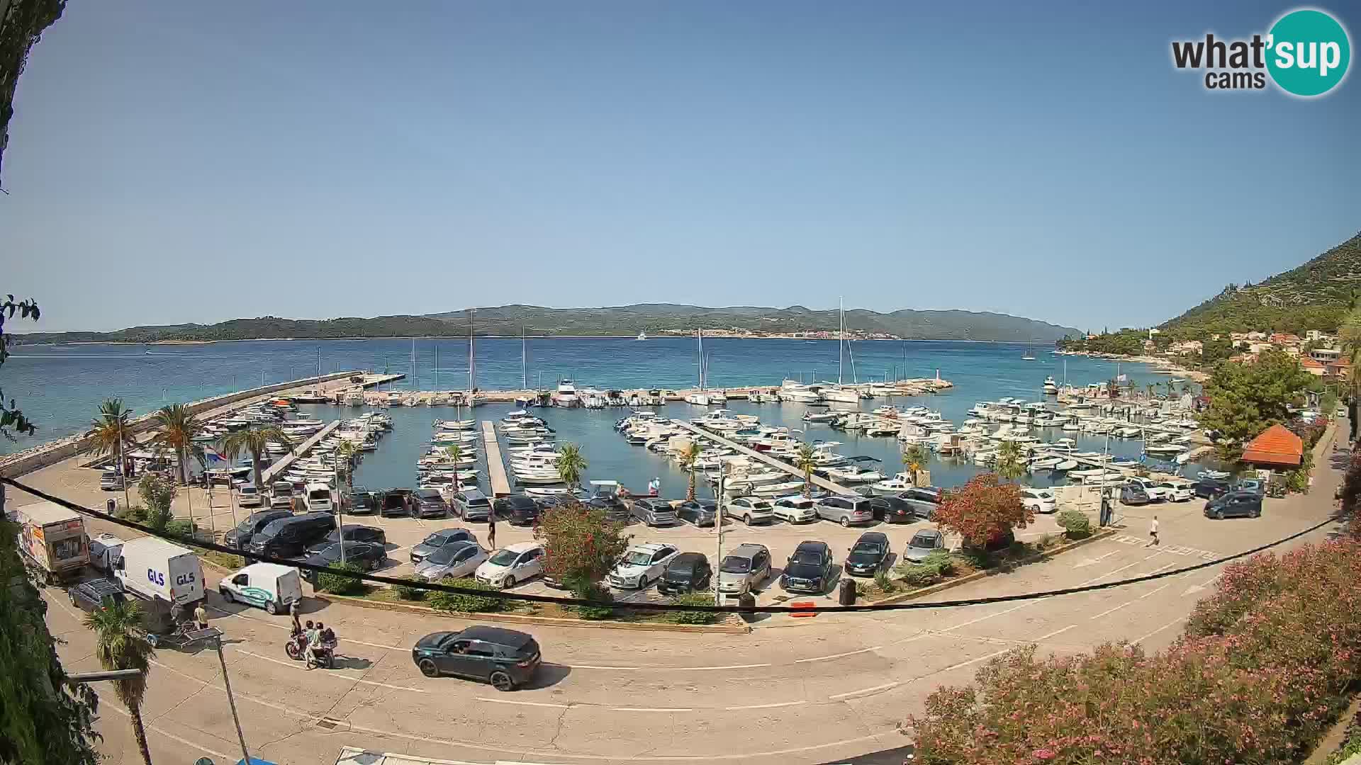 Webcam Orebić Uferpromenade – Fähre nach Korčula Live