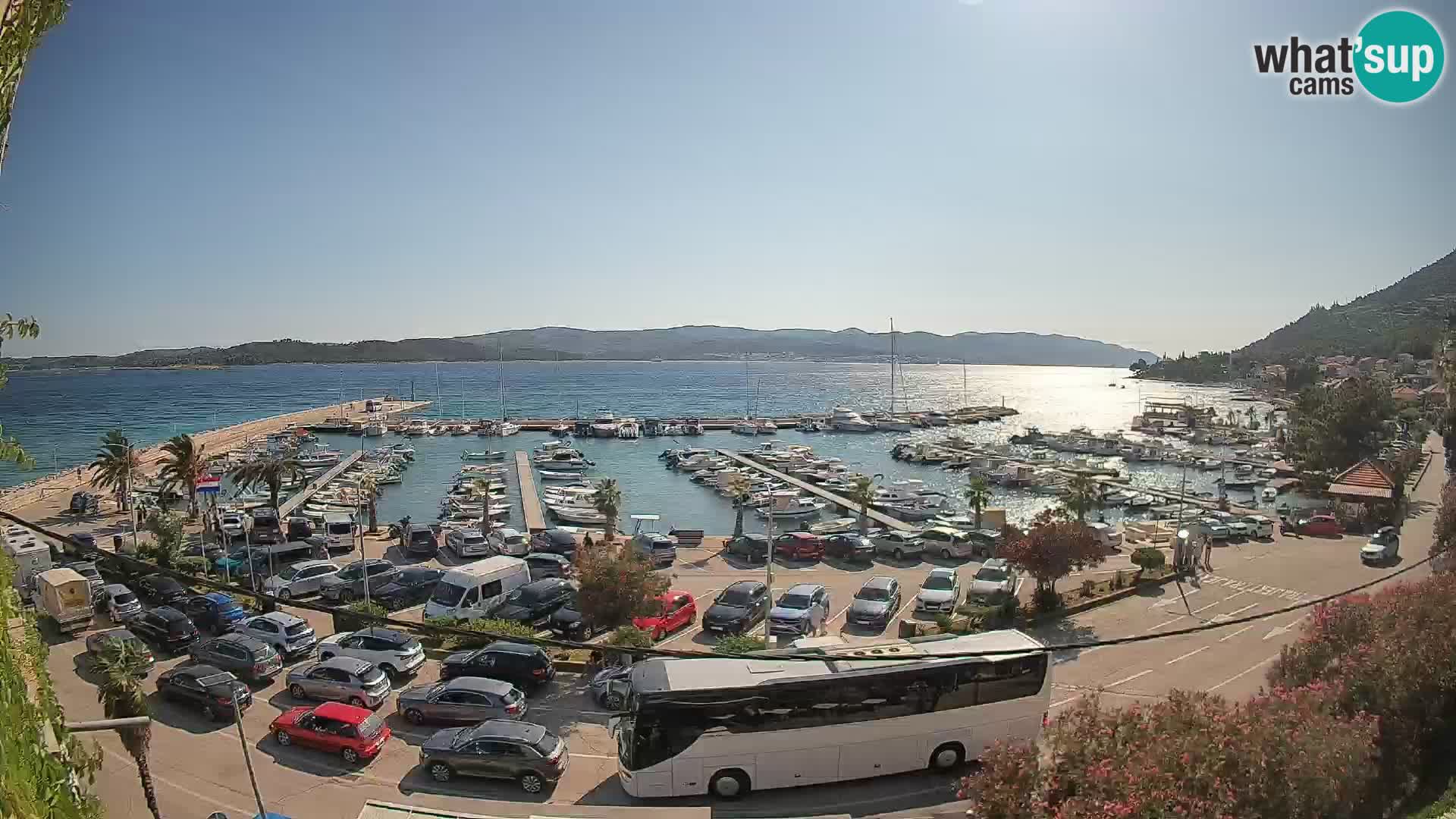 Webcam Orebić Riva – Ferry to Korčula Live