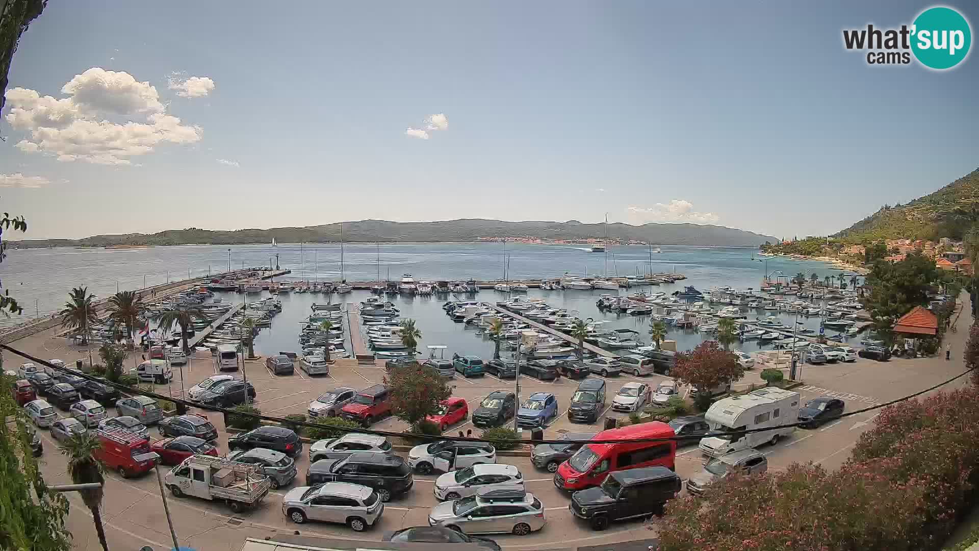 Webcam Orebić Riva – Ferry vers Korčula en direct