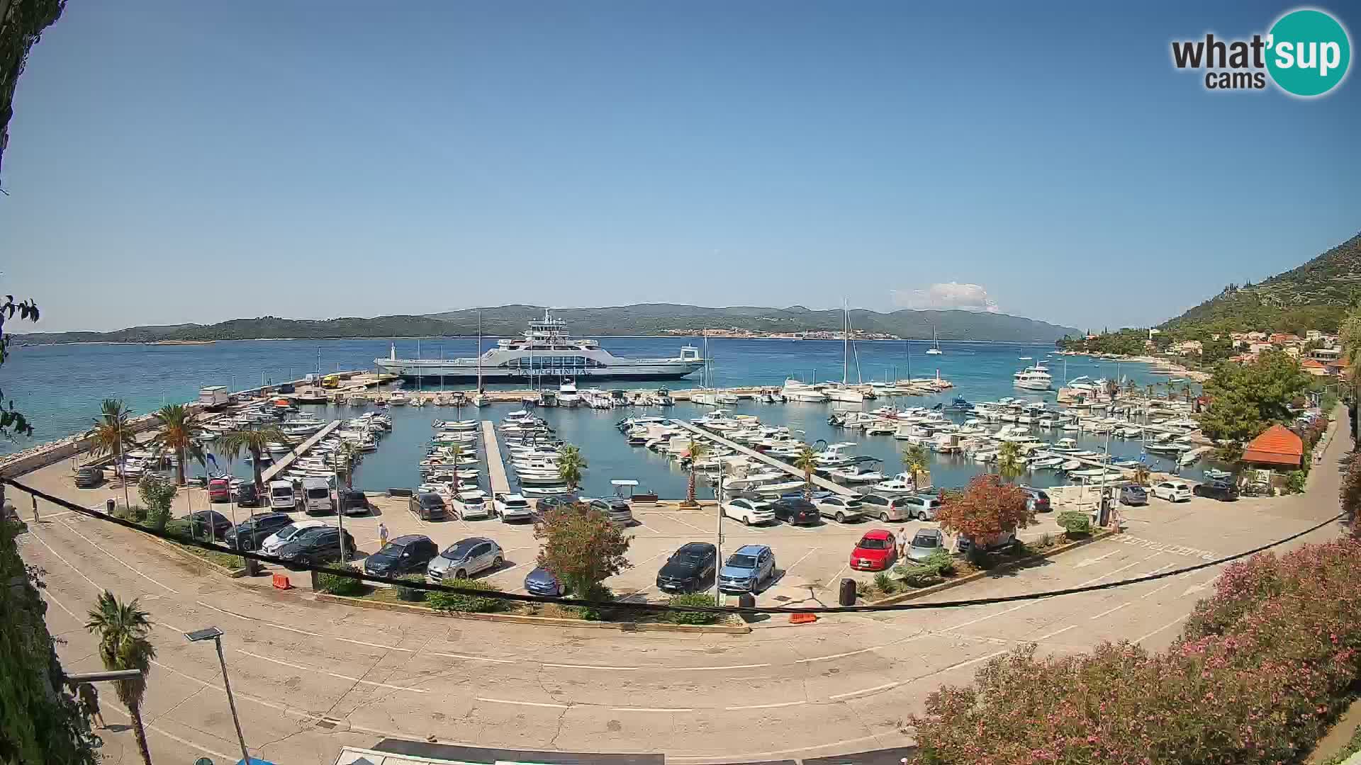 Webcam Orebić Riva – Ferry a Korčula en vivo