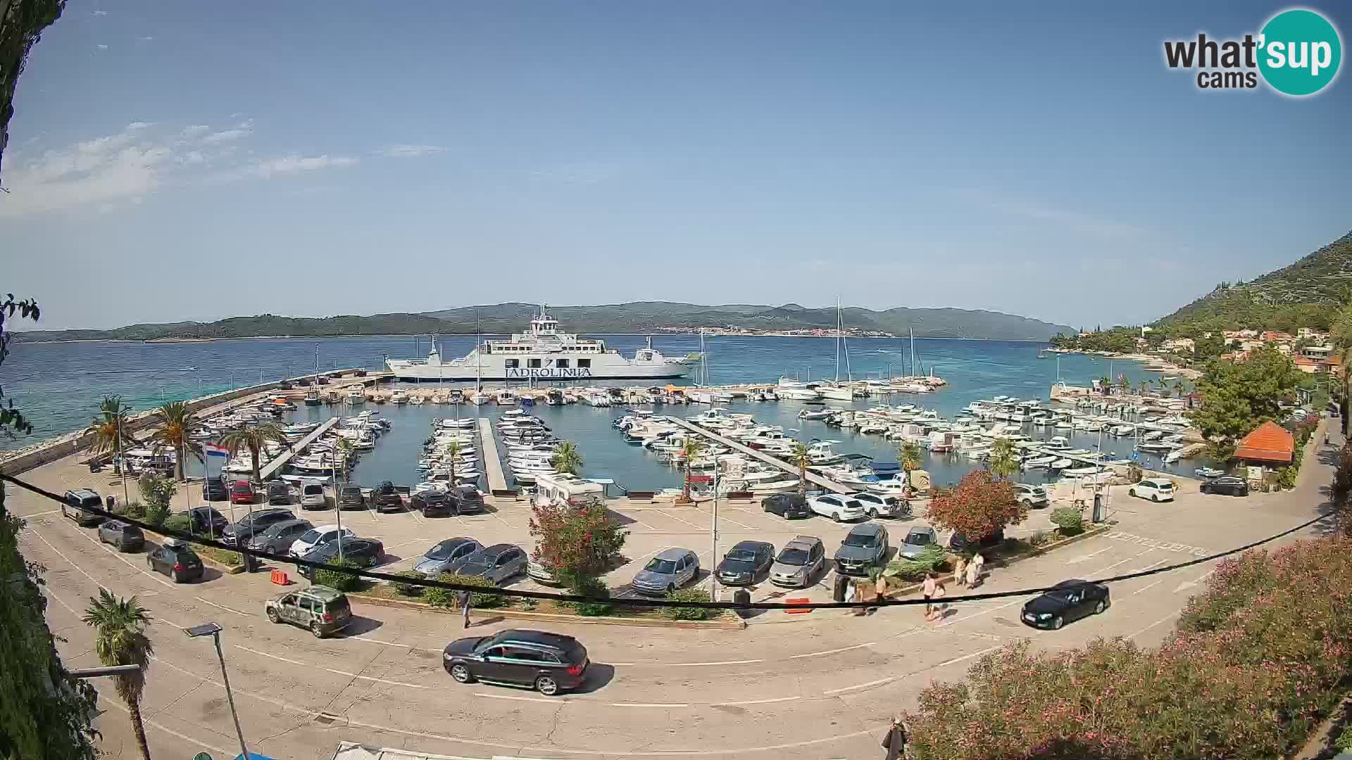 Webcam Orebić Riva – Ferry to Korčula Live