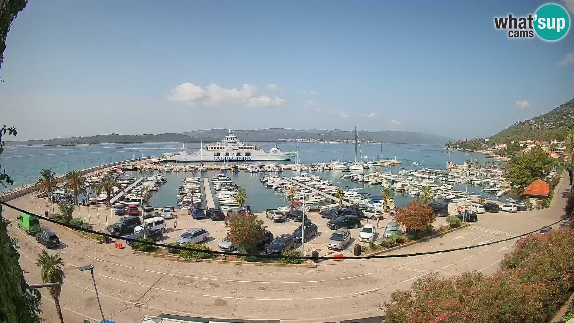 Webcam Orebić Riva – Ferry vers Korčula en direct