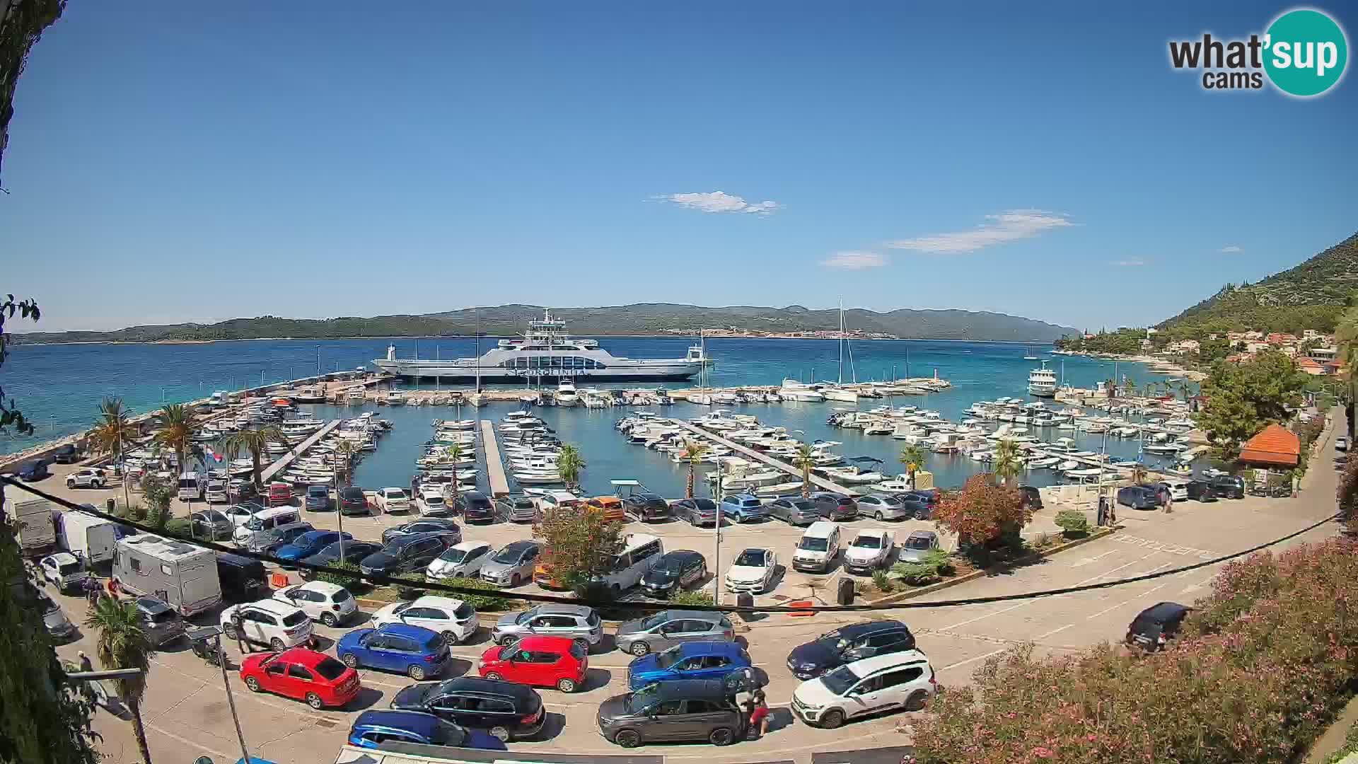Web kamera Orebić Riva – Trajekt za Korčulu uživo