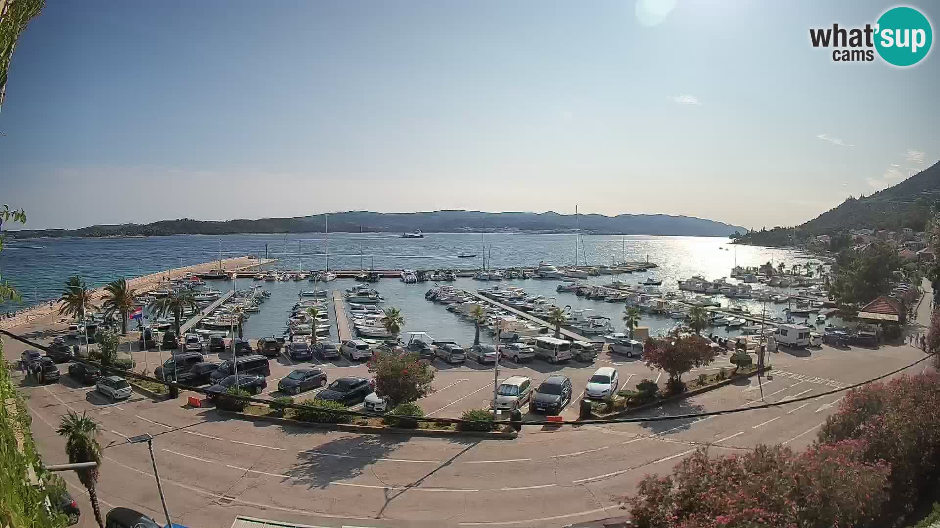 Web kamera Orebić Riva – Trajekt za Korčulu uživo