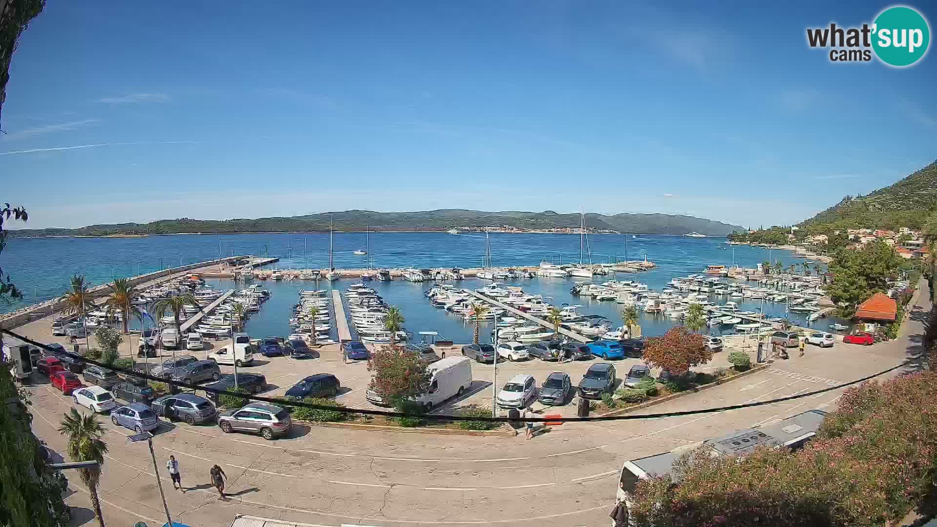 Webcam Orebić Uferpromenade – Fähre nach Korčula Live