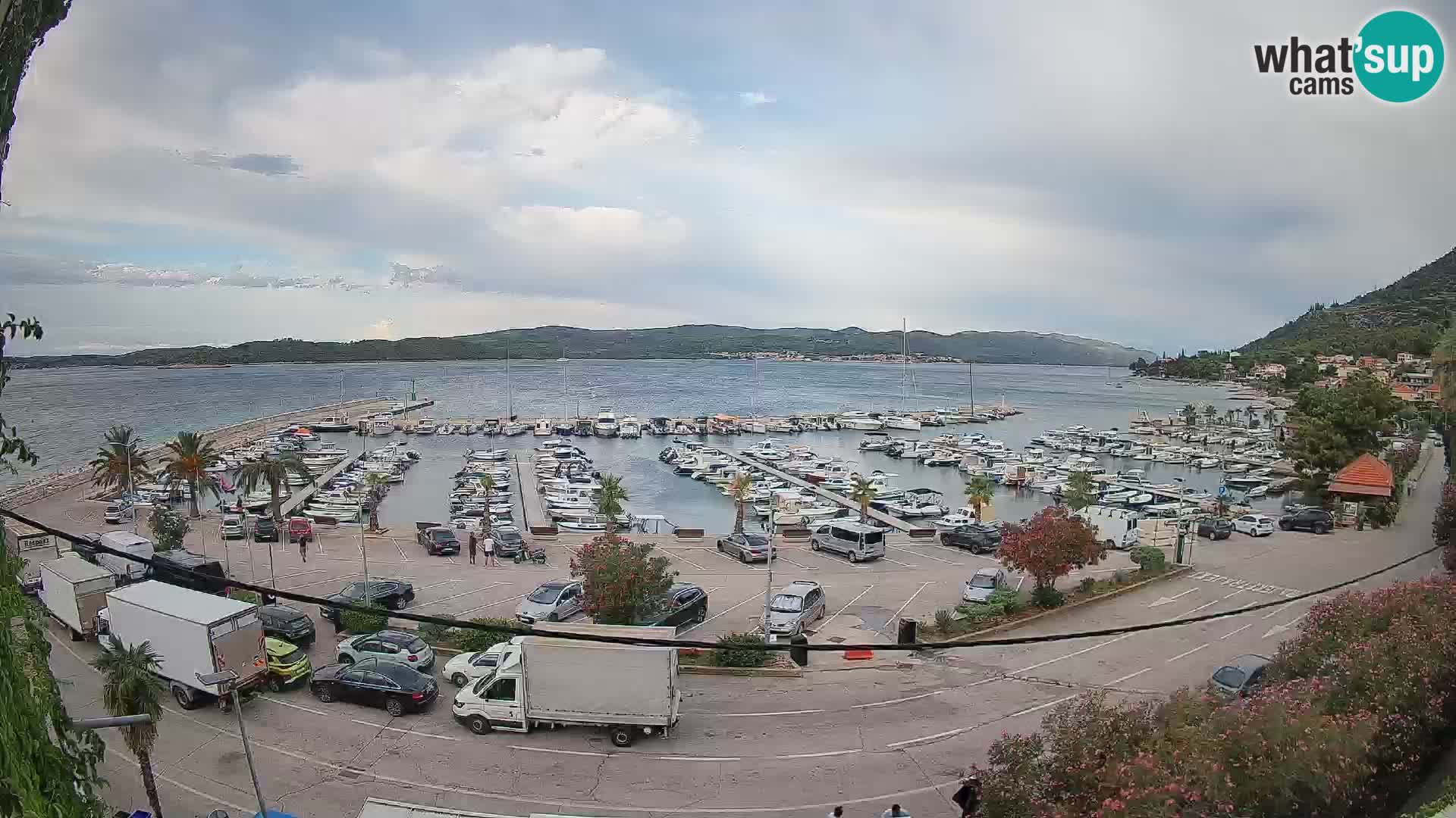 Webcam Orebić Uferpromenade – Fähre nach Korčula Live