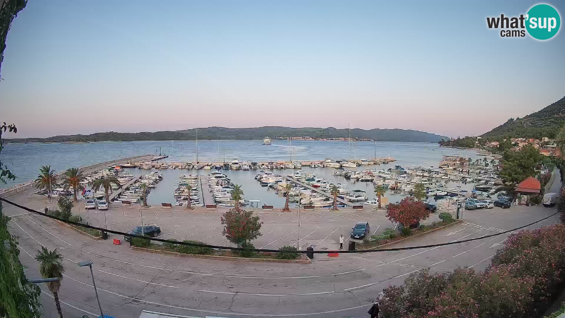 Webcam Orebić Riva – Ferry a Korčula en vivo