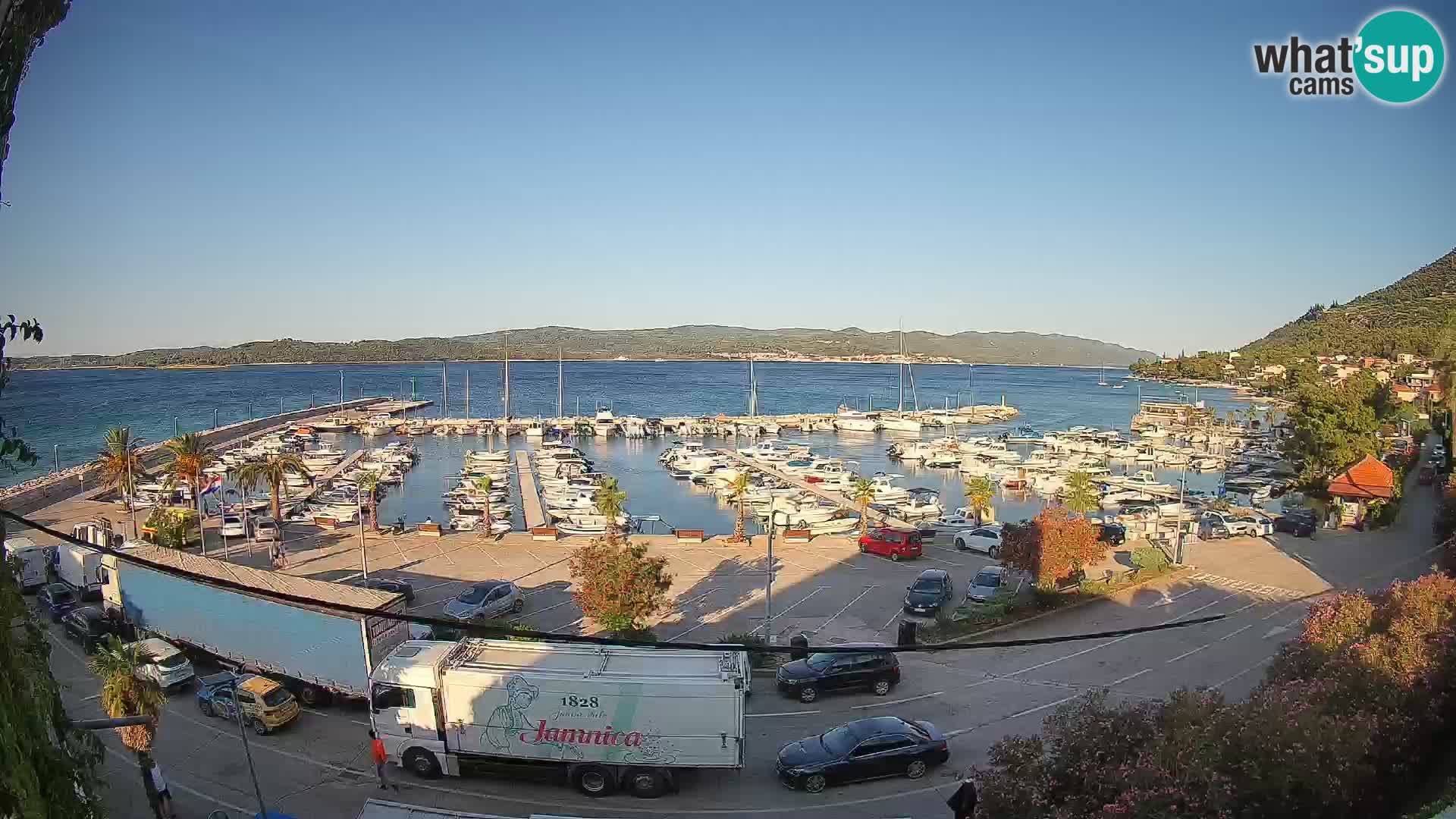 Webcam Orebić Riva – Ferry a Korčula en vivo