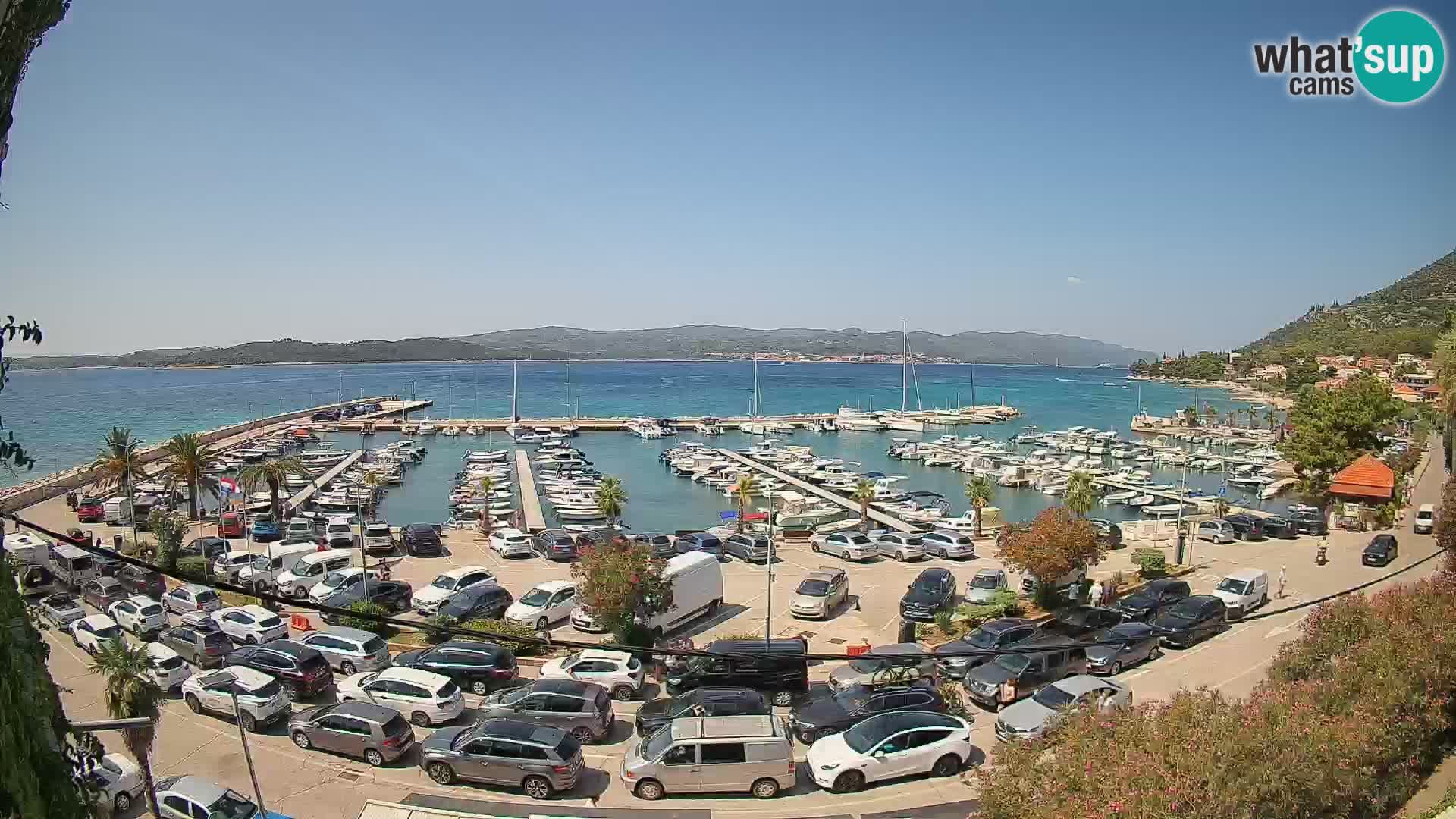 Webcam Orebić Uferpromenade – Fähre nach Korčula Live