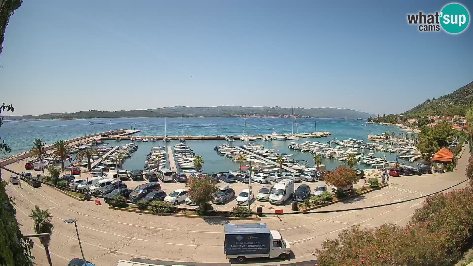 Webcam Orebić Uferpromenade – Fähre nach Korčula Live