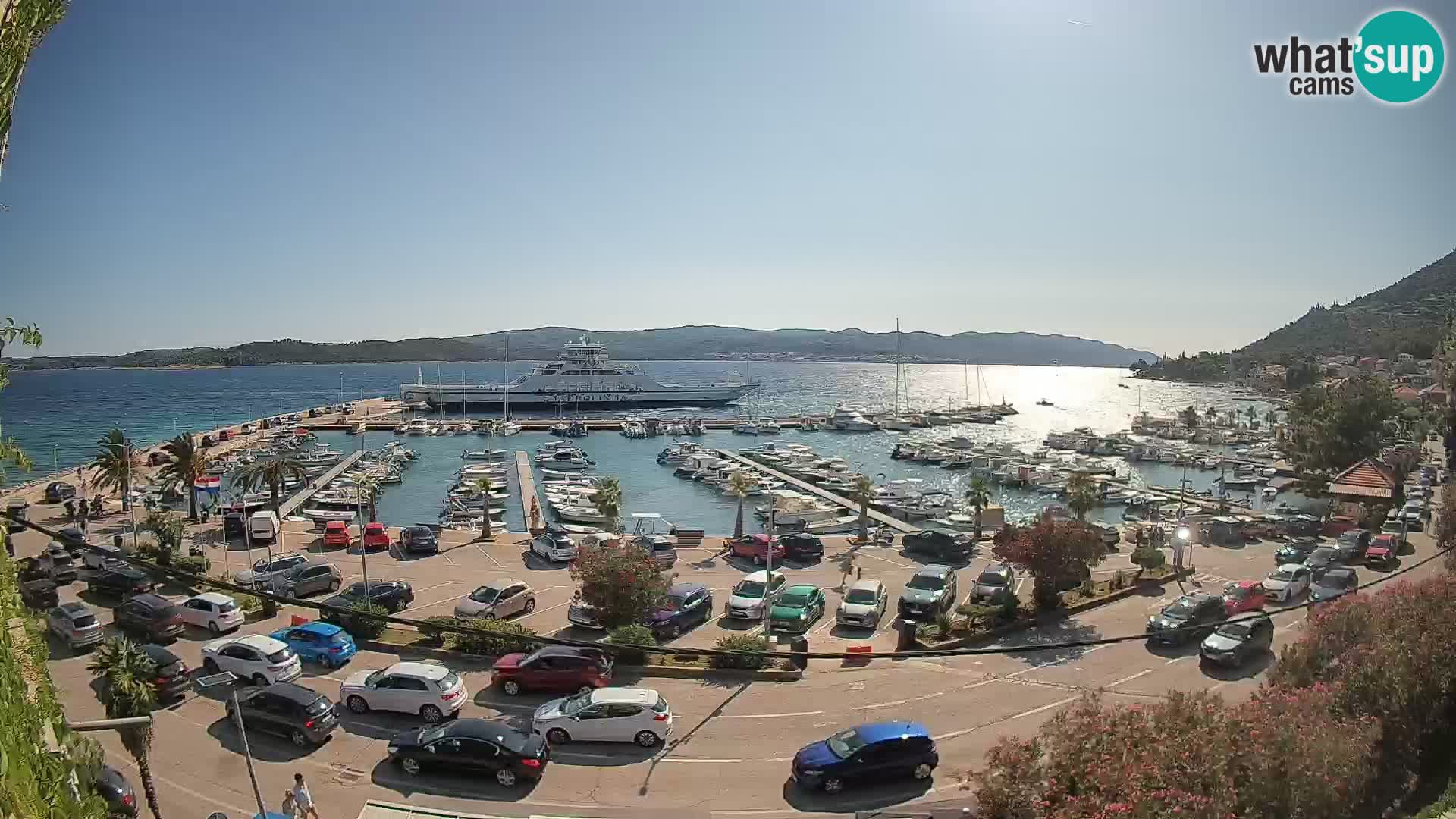 Webcam Orebić Riva – Ferry vers Korčula en direct