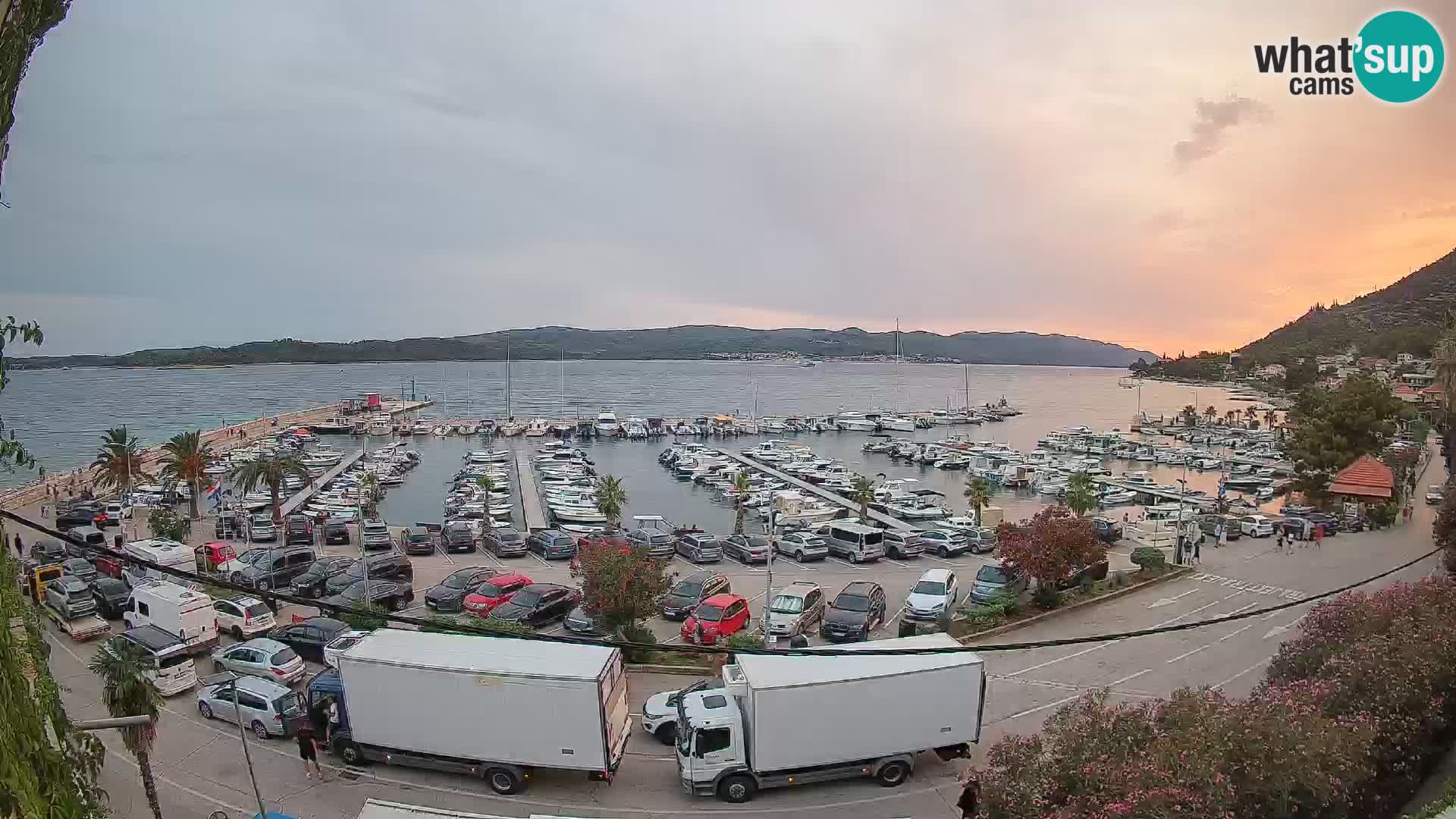 Webcam Orebić Riva – Ferry vers Korčula en direct
