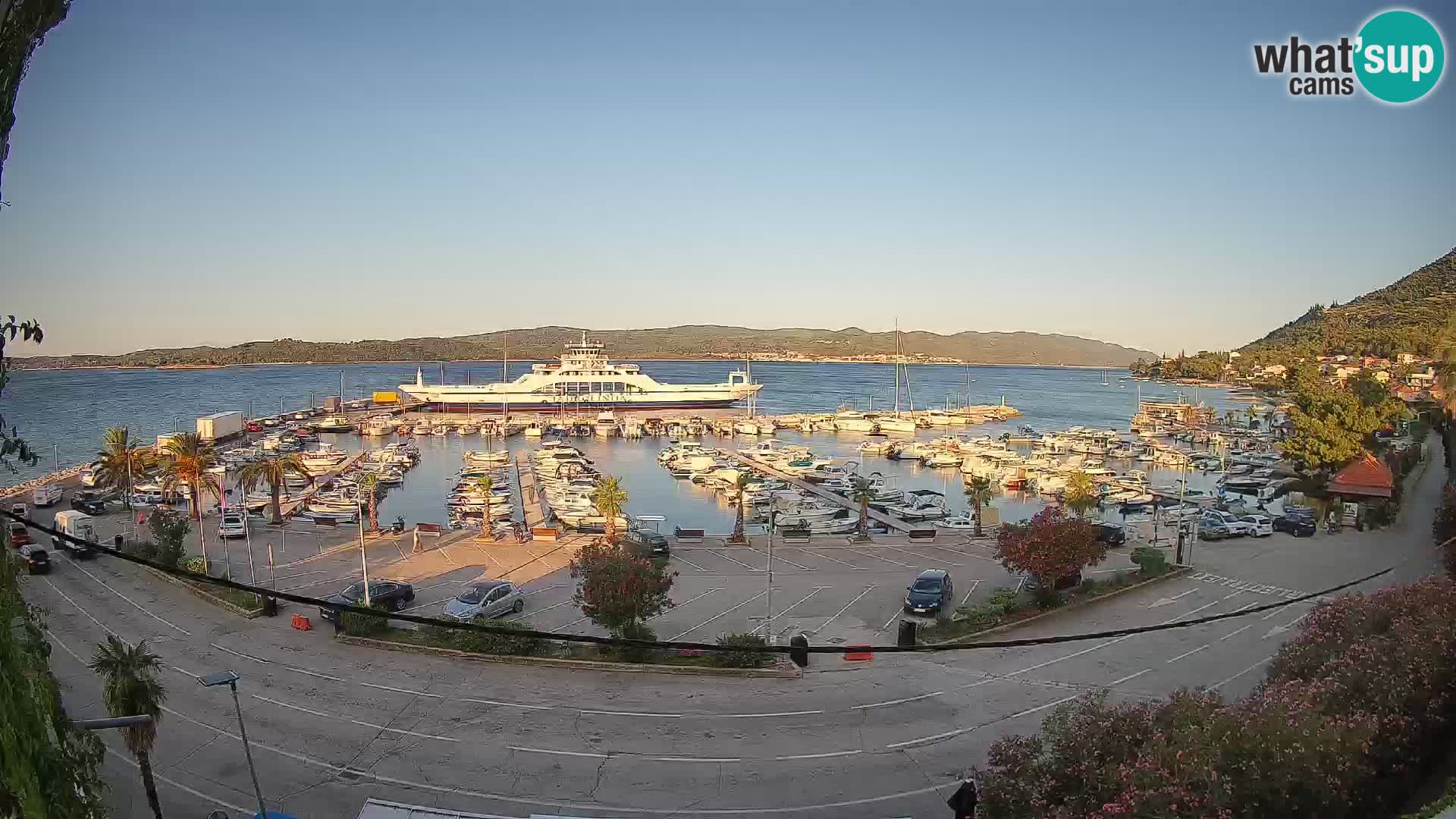 Webcam Orebić Uferpromenade – Fähre nach Korčula Live