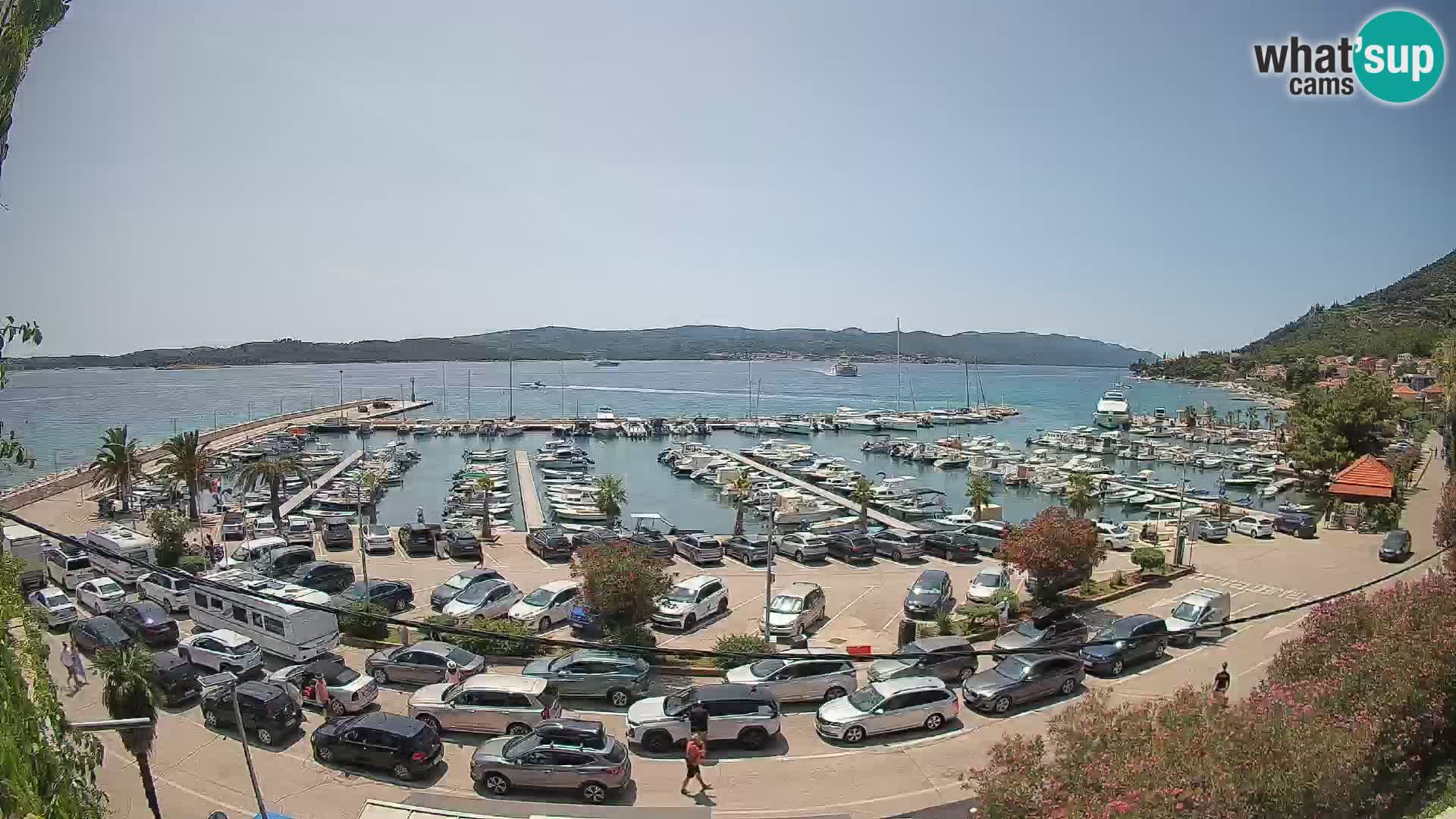 Webcam Orebić Uferpromenade – Fähre nach Korčula Live