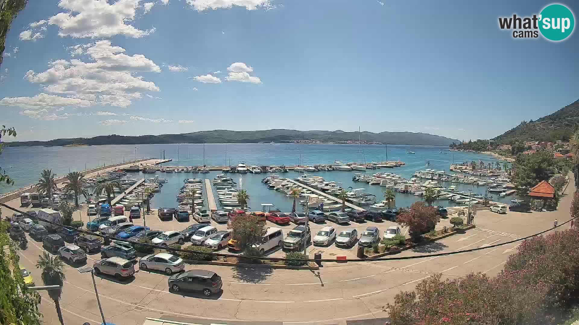 Webcam Orebić Riva – Ferry to Korčula Live