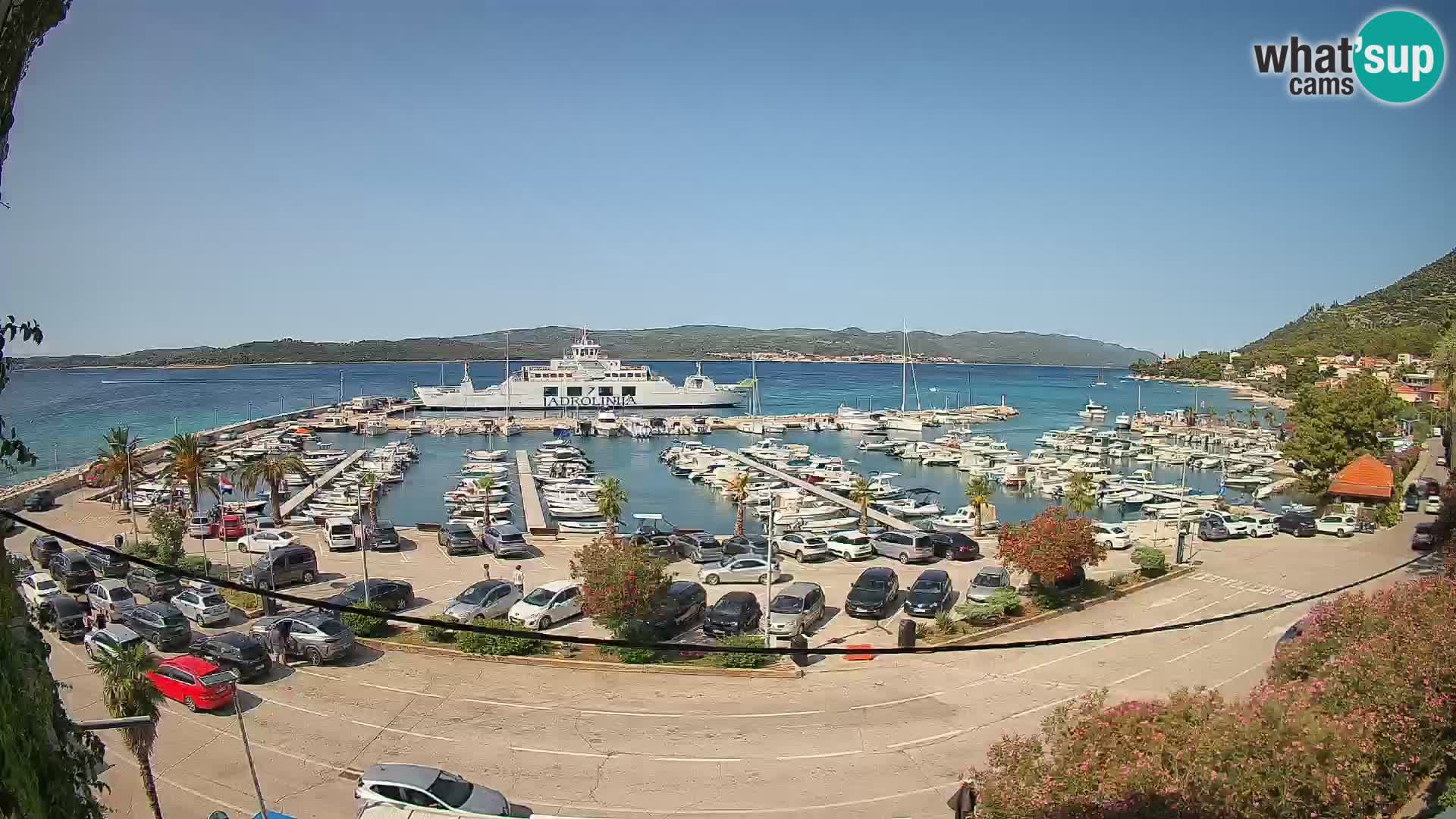 Webcam Orebić Riva – Ferry to Korčula Live