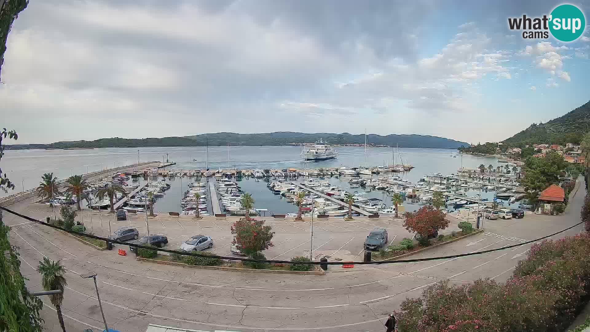 Webcam Orebić Riva – Ferry to Korčula Live