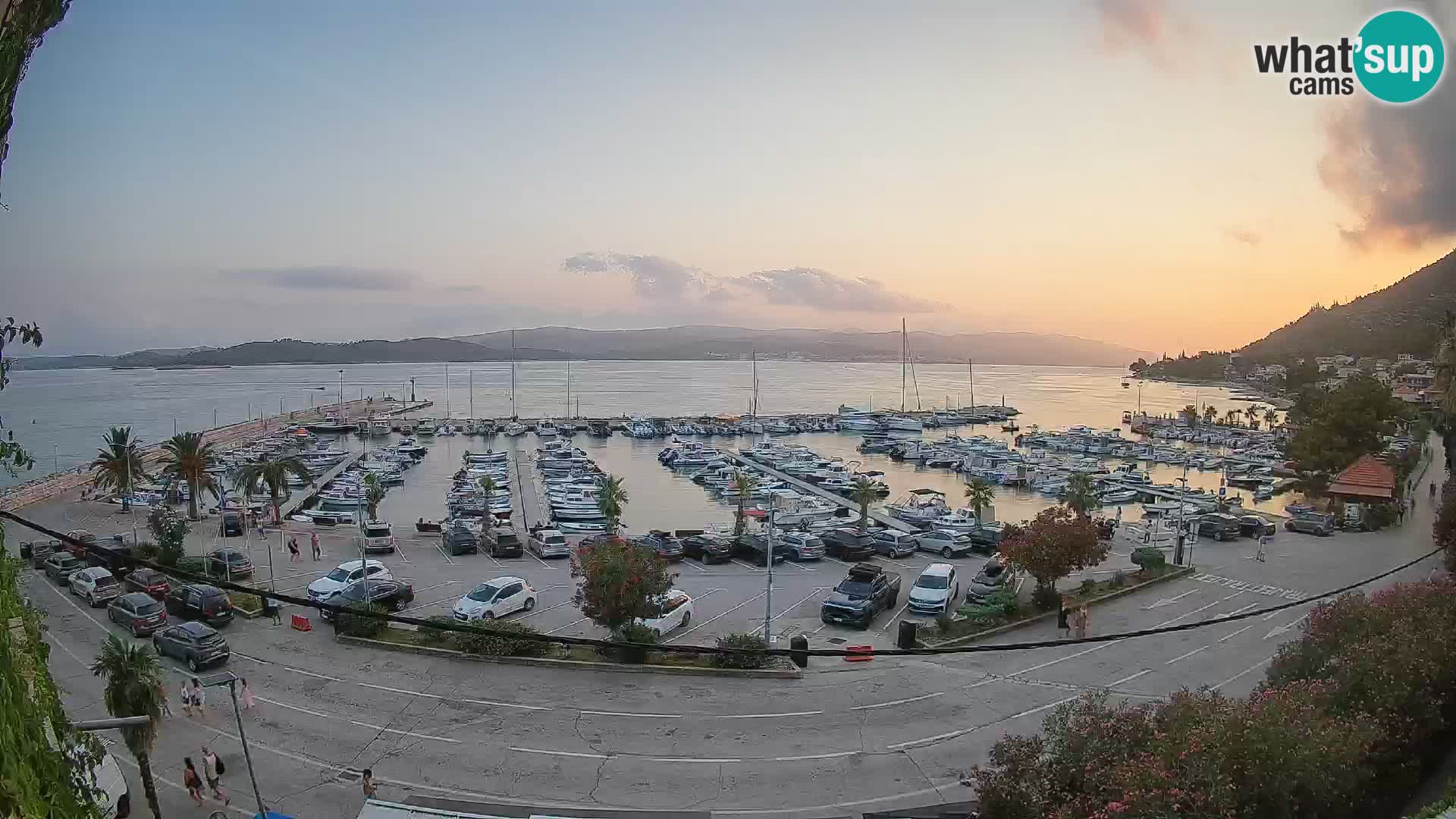Webcam Orebić Uferpromenade – Fähre nach Korčula Live