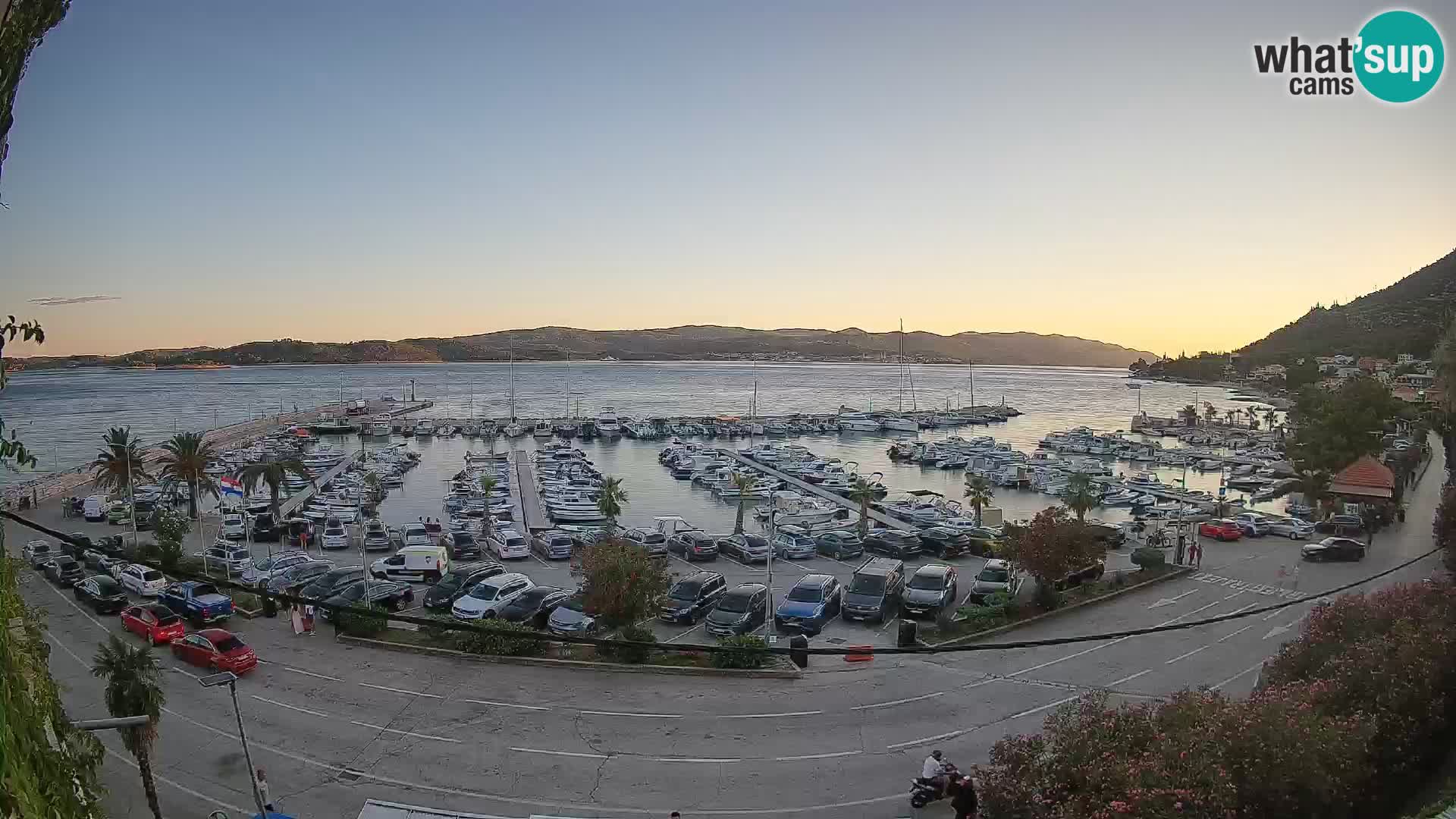 Webcam Orebić Riva – Ferry a Korčula en vivo