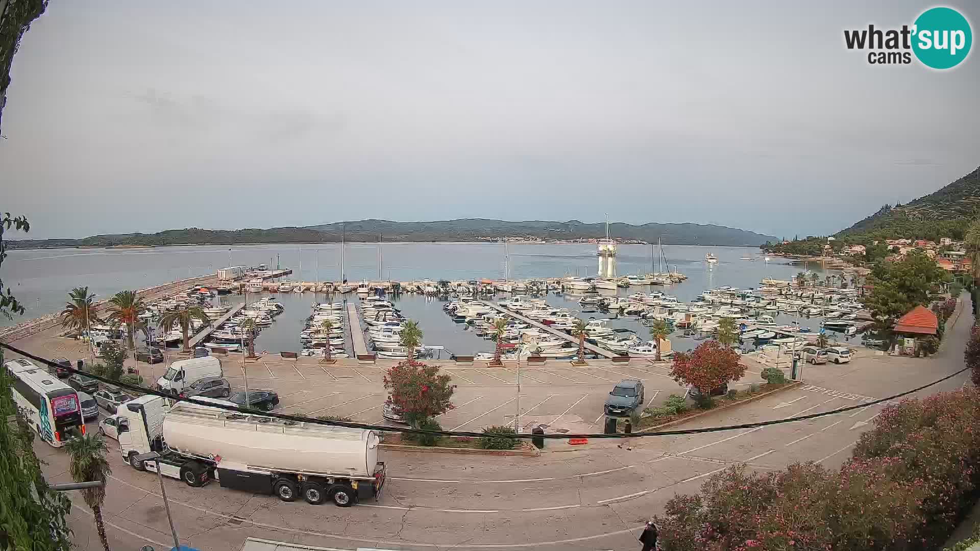 Spletna kamera Orebić Riva – Trajekt za Korčulo v živo