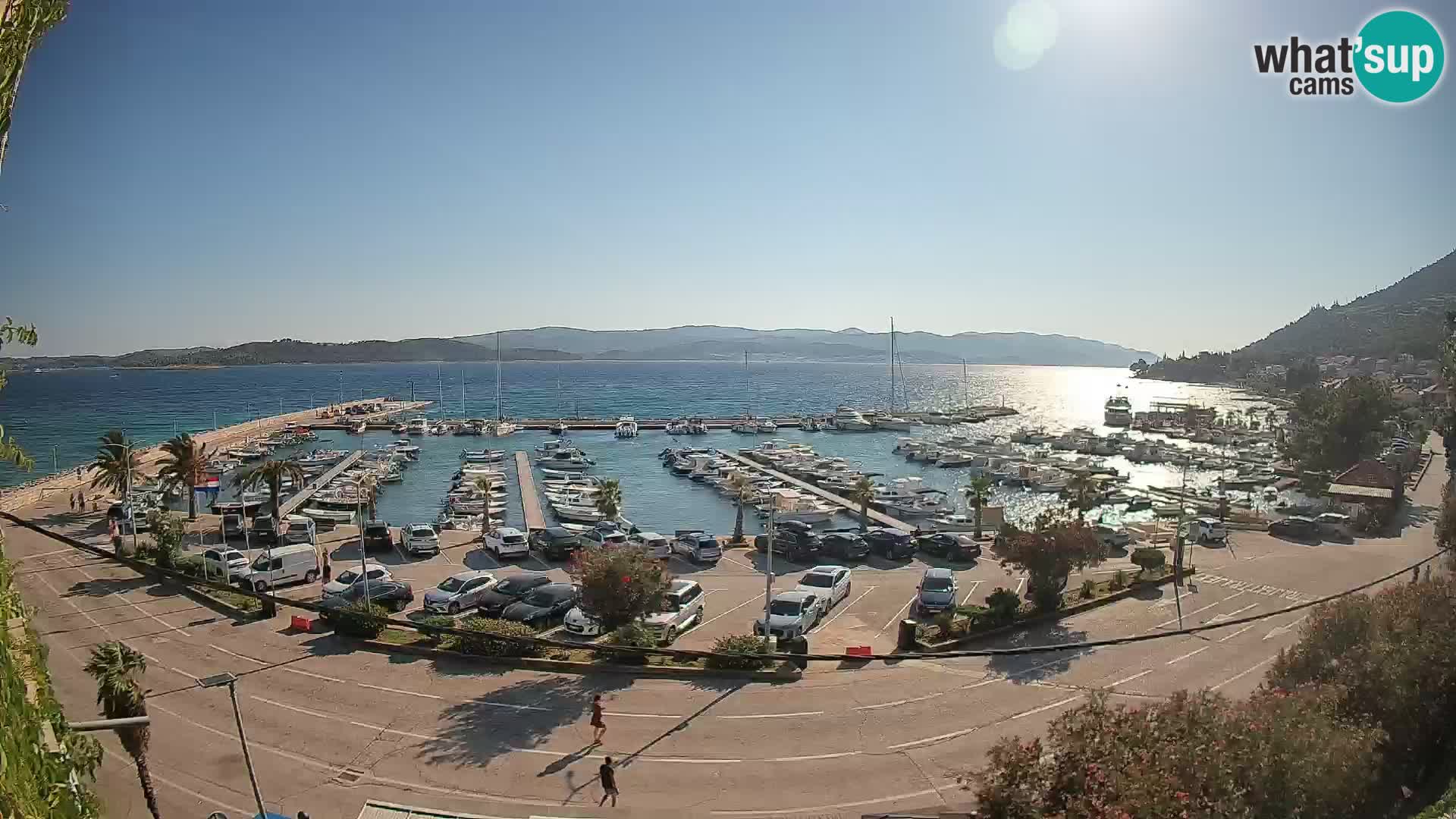 Webcam Orebić Riva – Ferry to Korčula Live