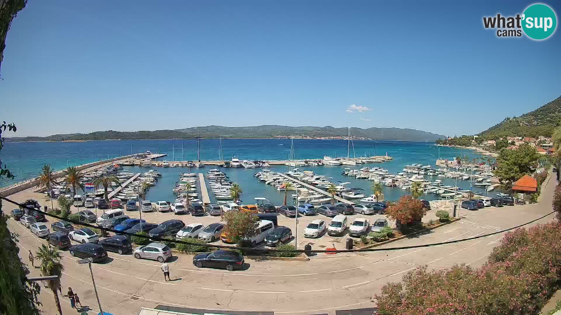 Webcam Orebić Riva – Ferry to Korčula Live