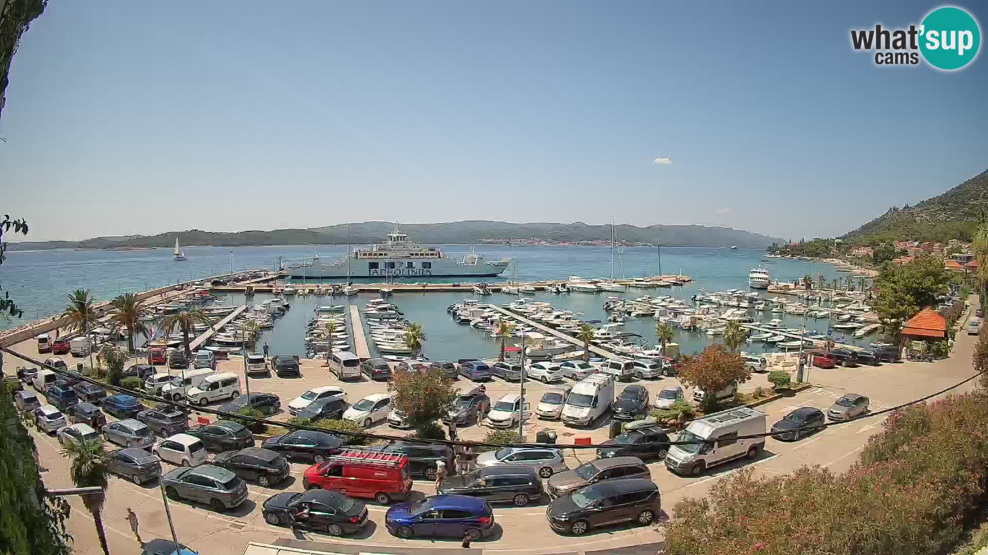 Webcam Orebić Riva – Ferry vers Korčula en direct