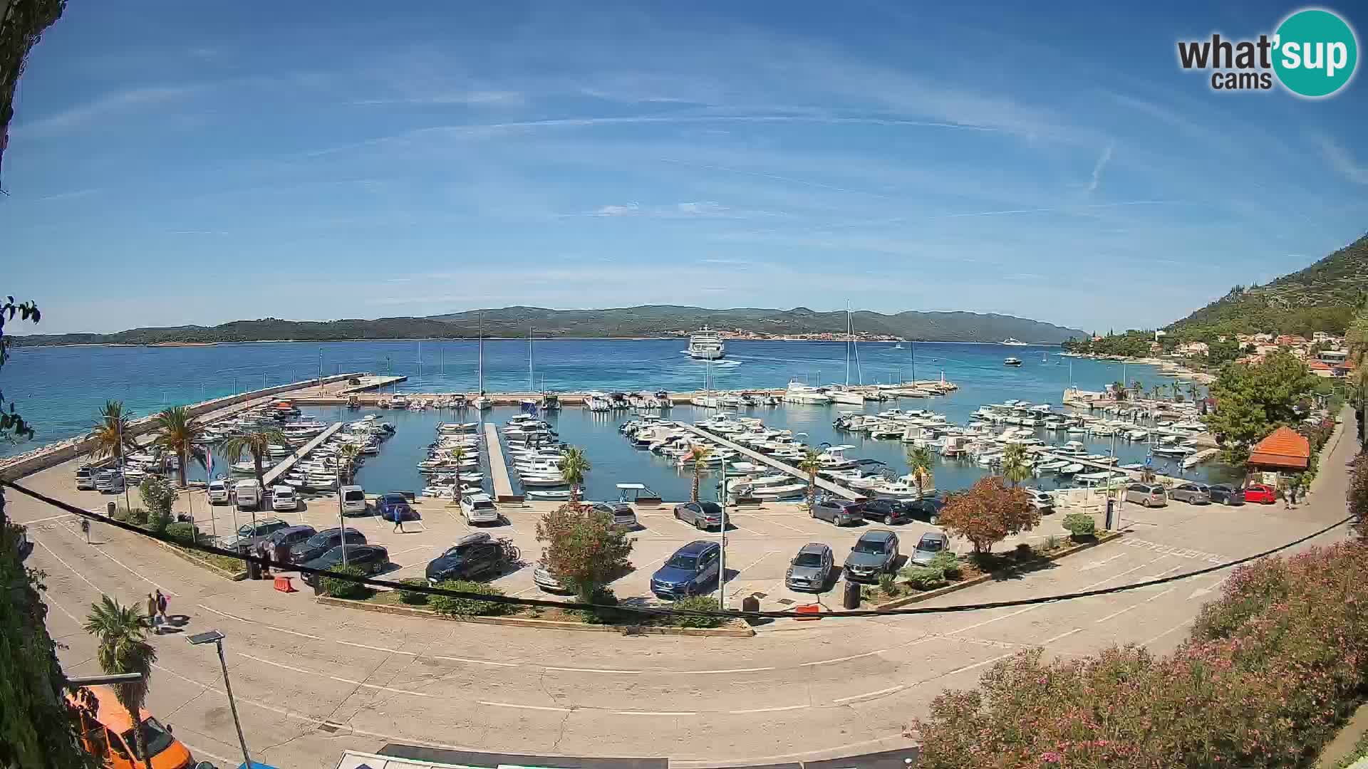 Webcam Orebić Riva – Ferry vers Korčula en direct