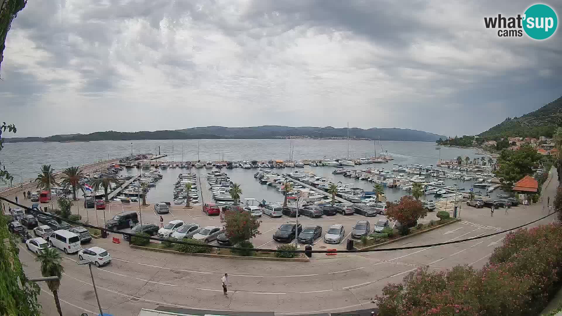 Spletna kamera Orebić Riva – Trajekt za Korčulo v živo