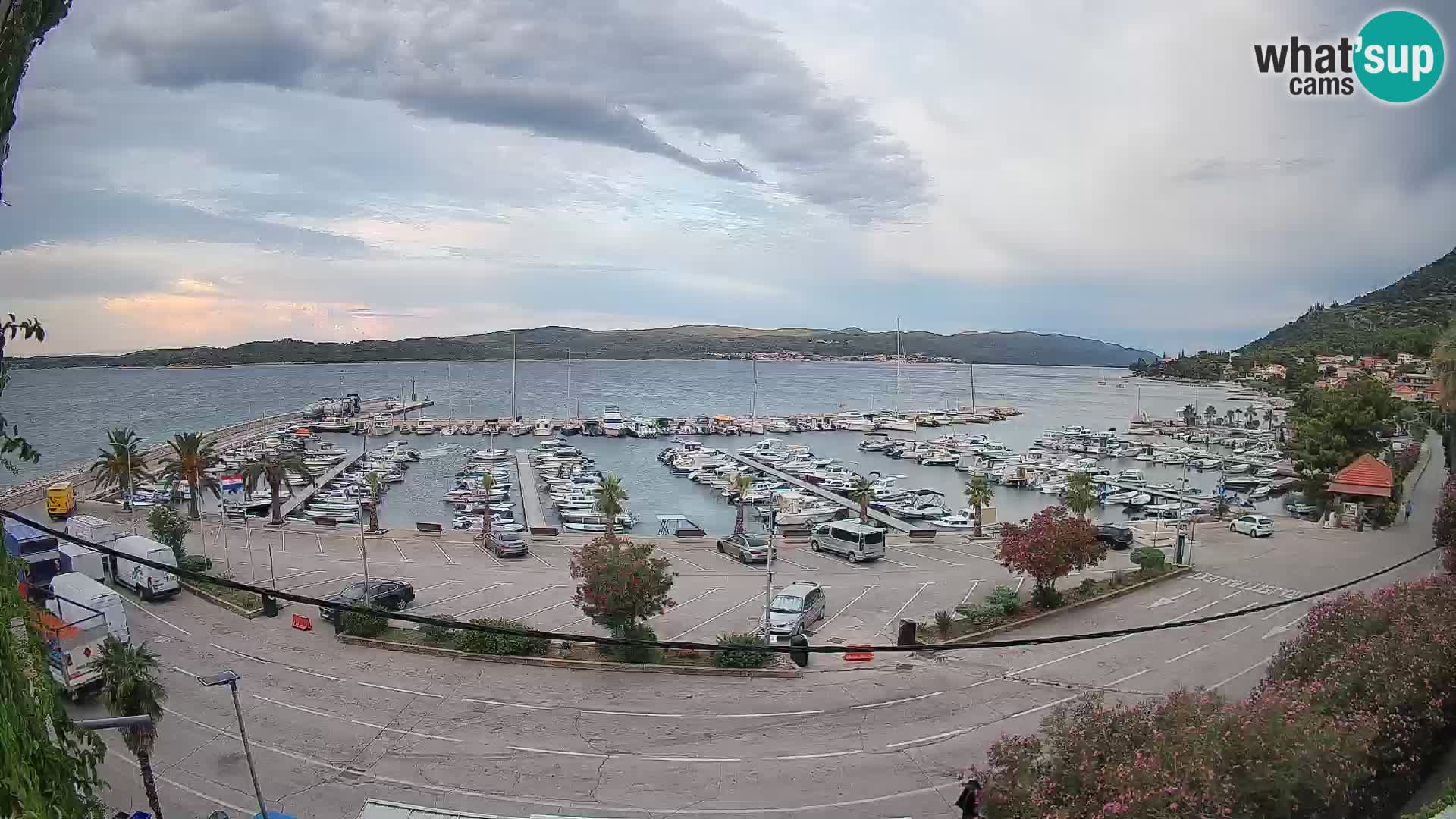 Webcam Orebić Uferpromenade – Fähre nach Korčula Live