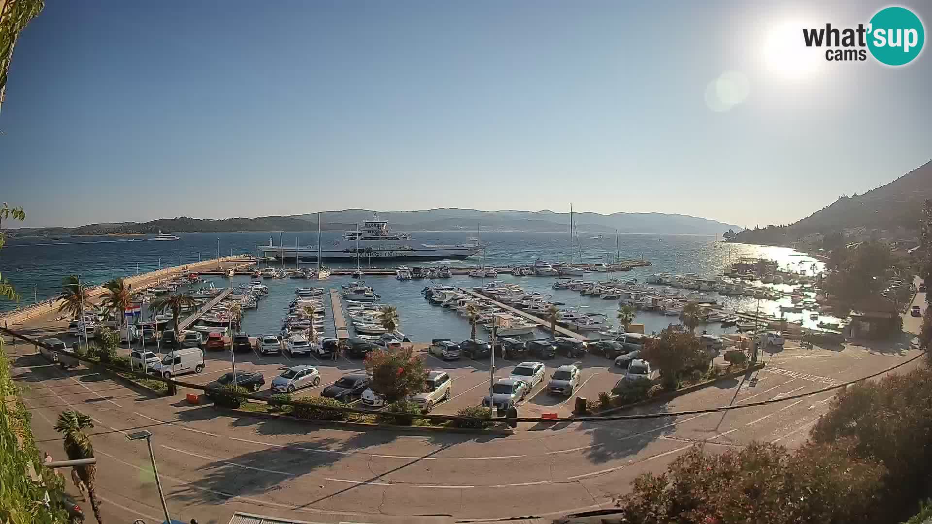 Web kamera Orebić Riva – Trajekt za Korčulu uživo