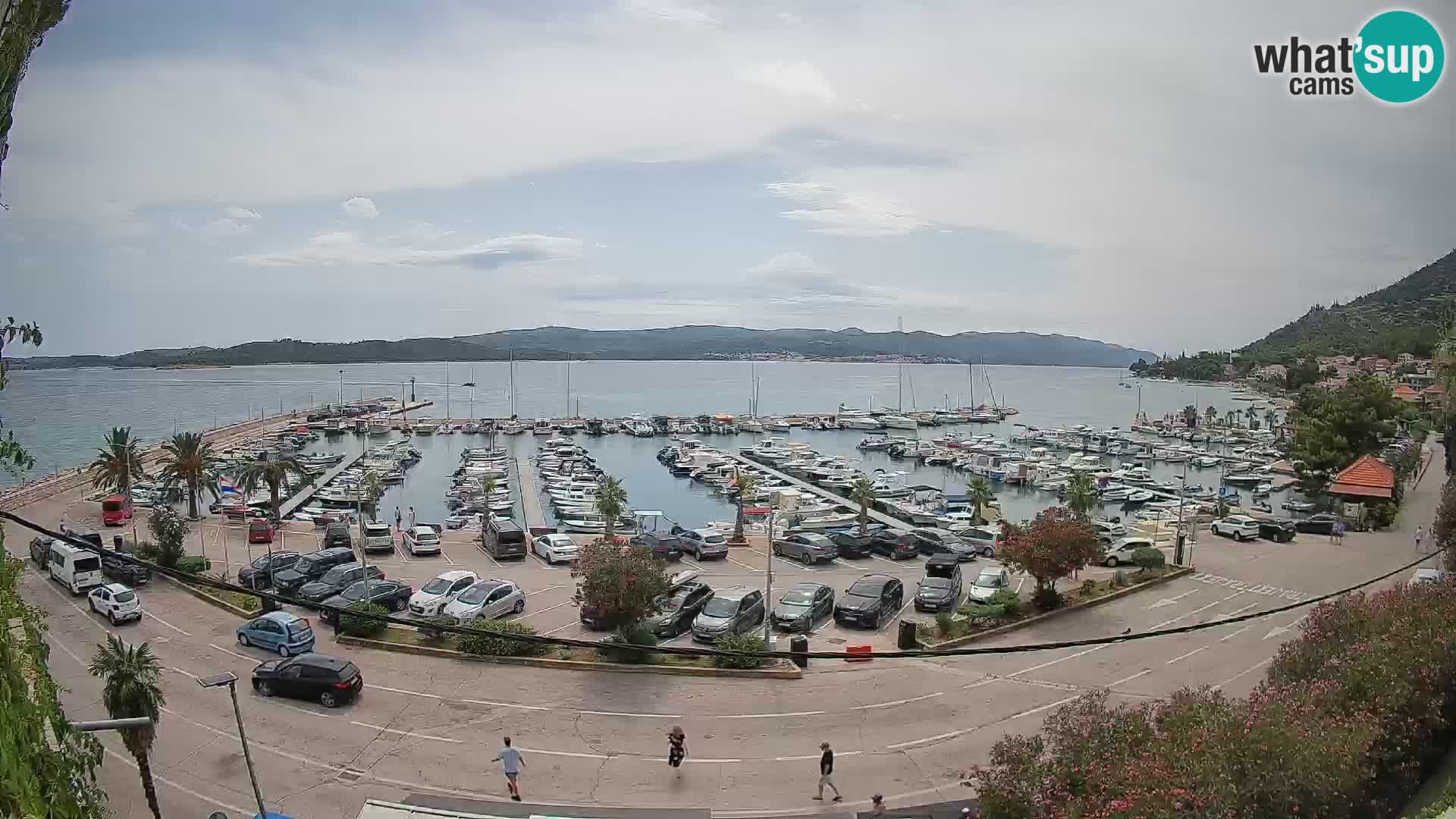 Webcam Orebić Riva – Ferry a Korčula en vivo
