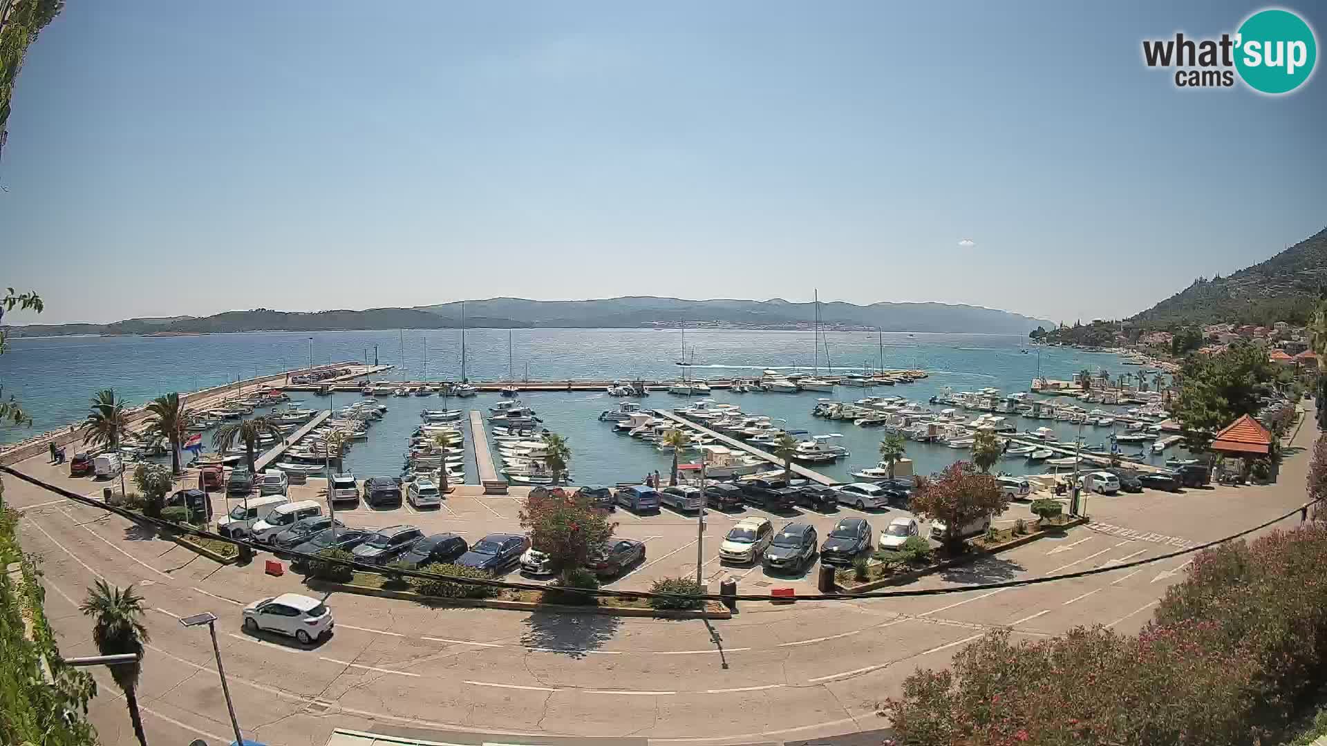 Web kamera Orebić Riva – Trajekt za Korčulu uživo